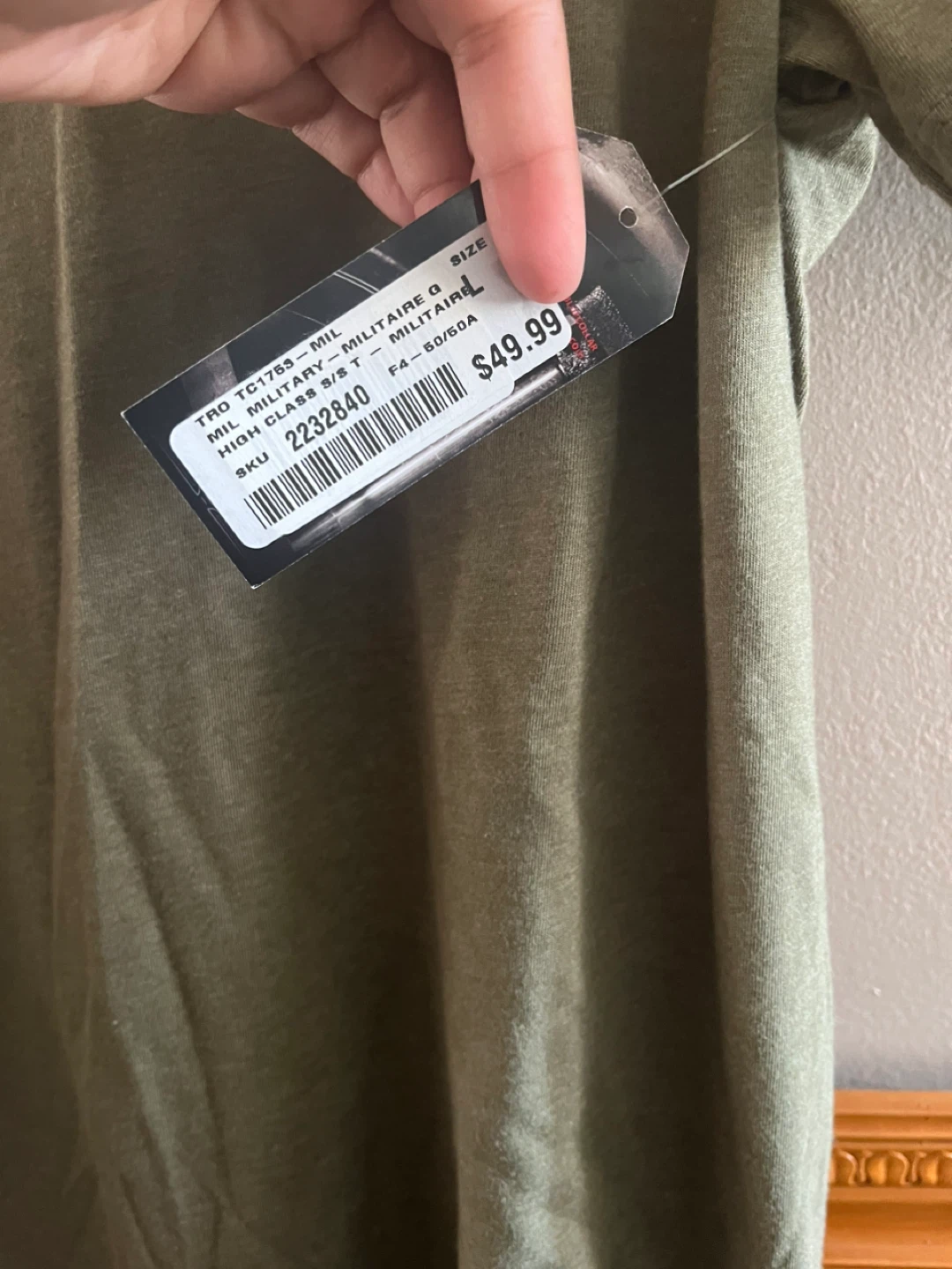 Troll Co. "High Class Hillbilly" T-Shirt - Olive - Size L - photo 2