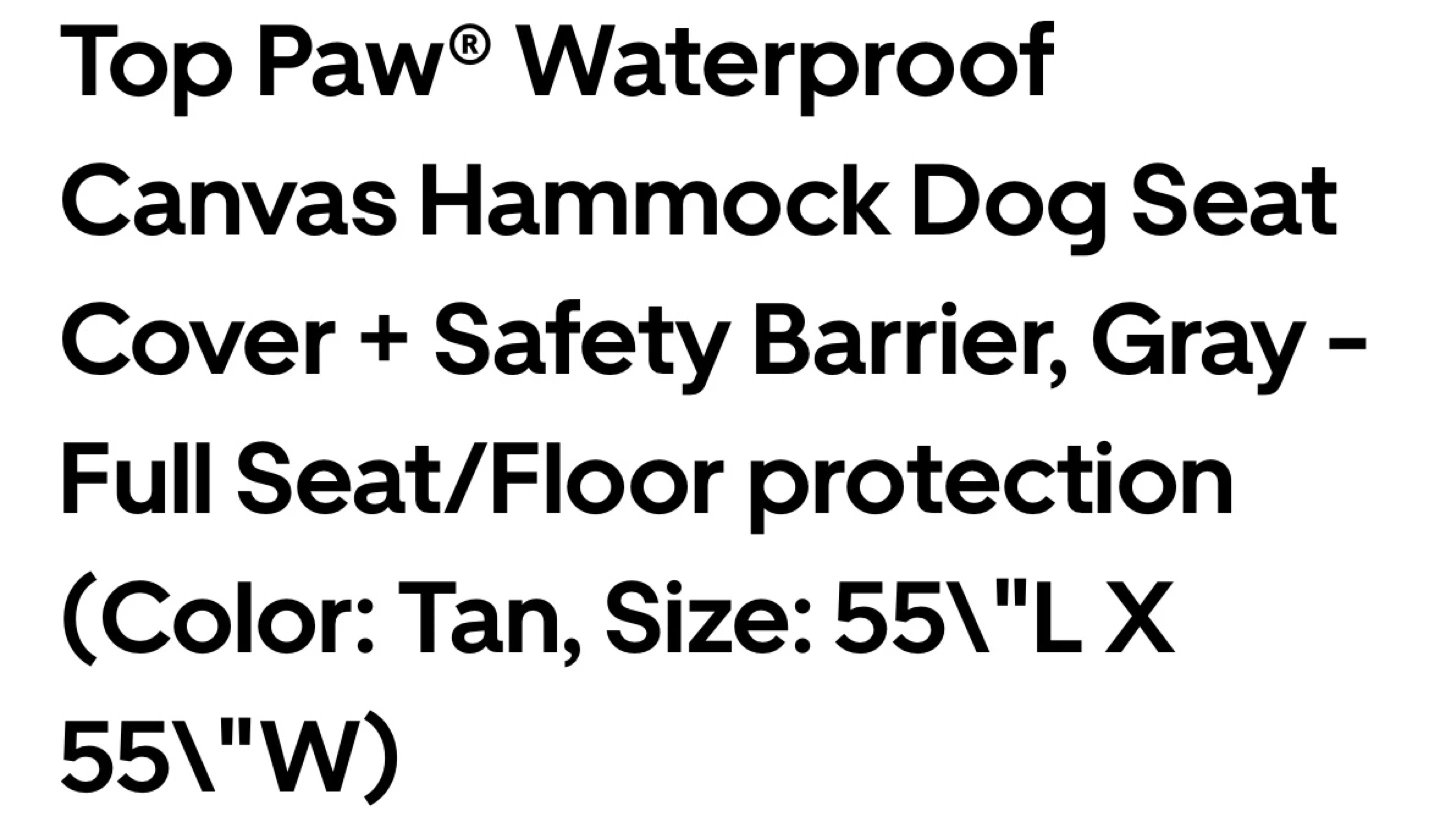 Waterproof seat cover hammock - photo 3