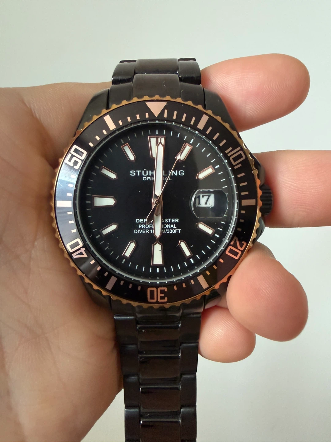 Stuhrling Original 42mm Diver Professional Watch