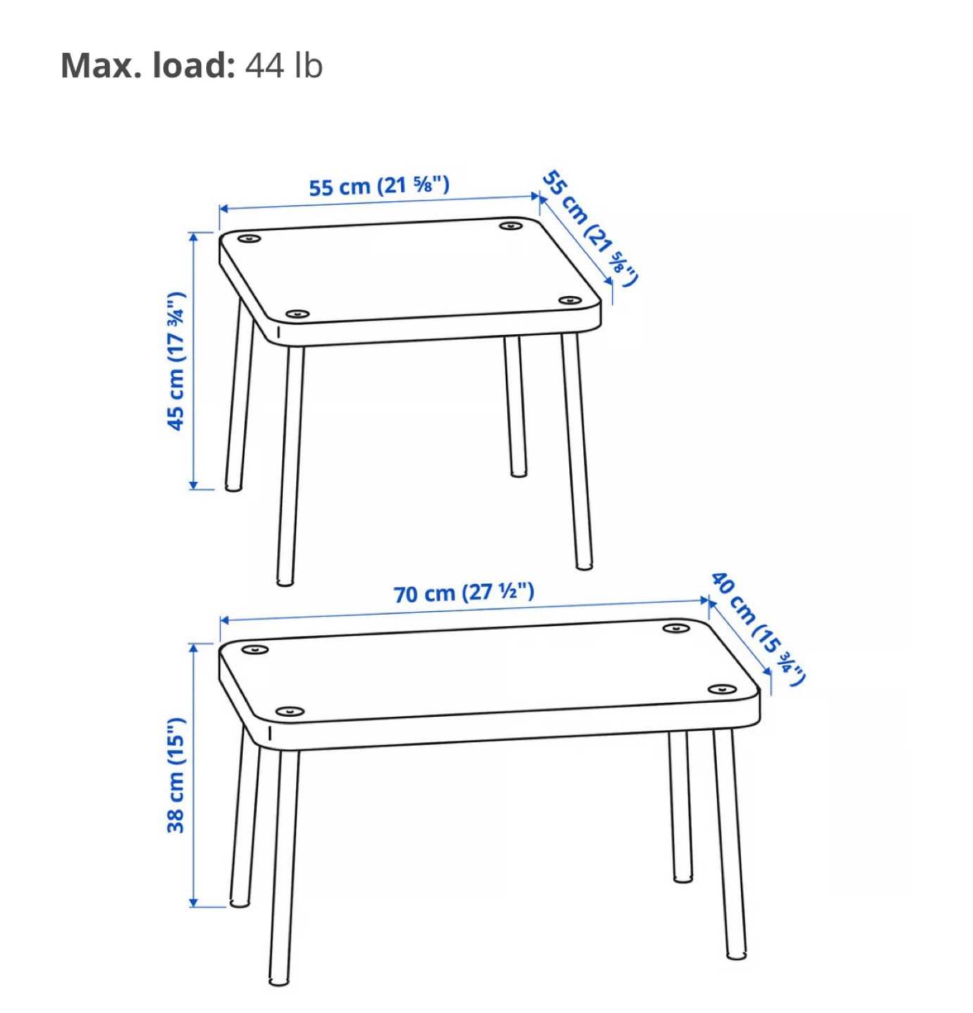 IKEA LISABO Coffee Table Set - photo 4