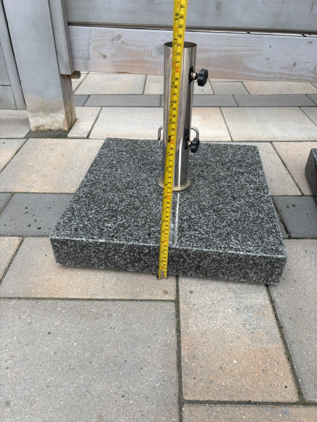 Granite patio umbrella base - photo 3