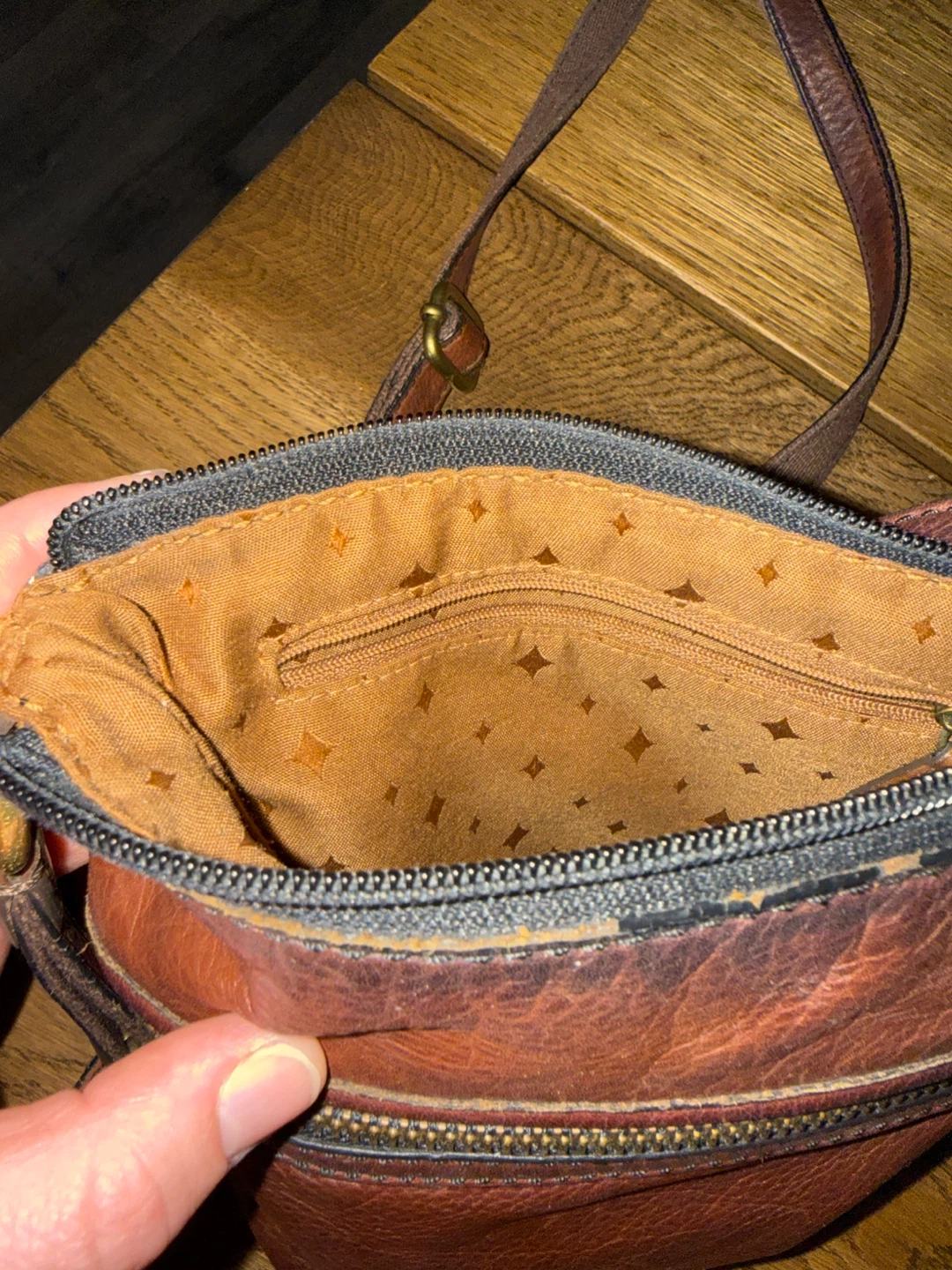Fossil Brown Leather Crossbody Bag - photo 3