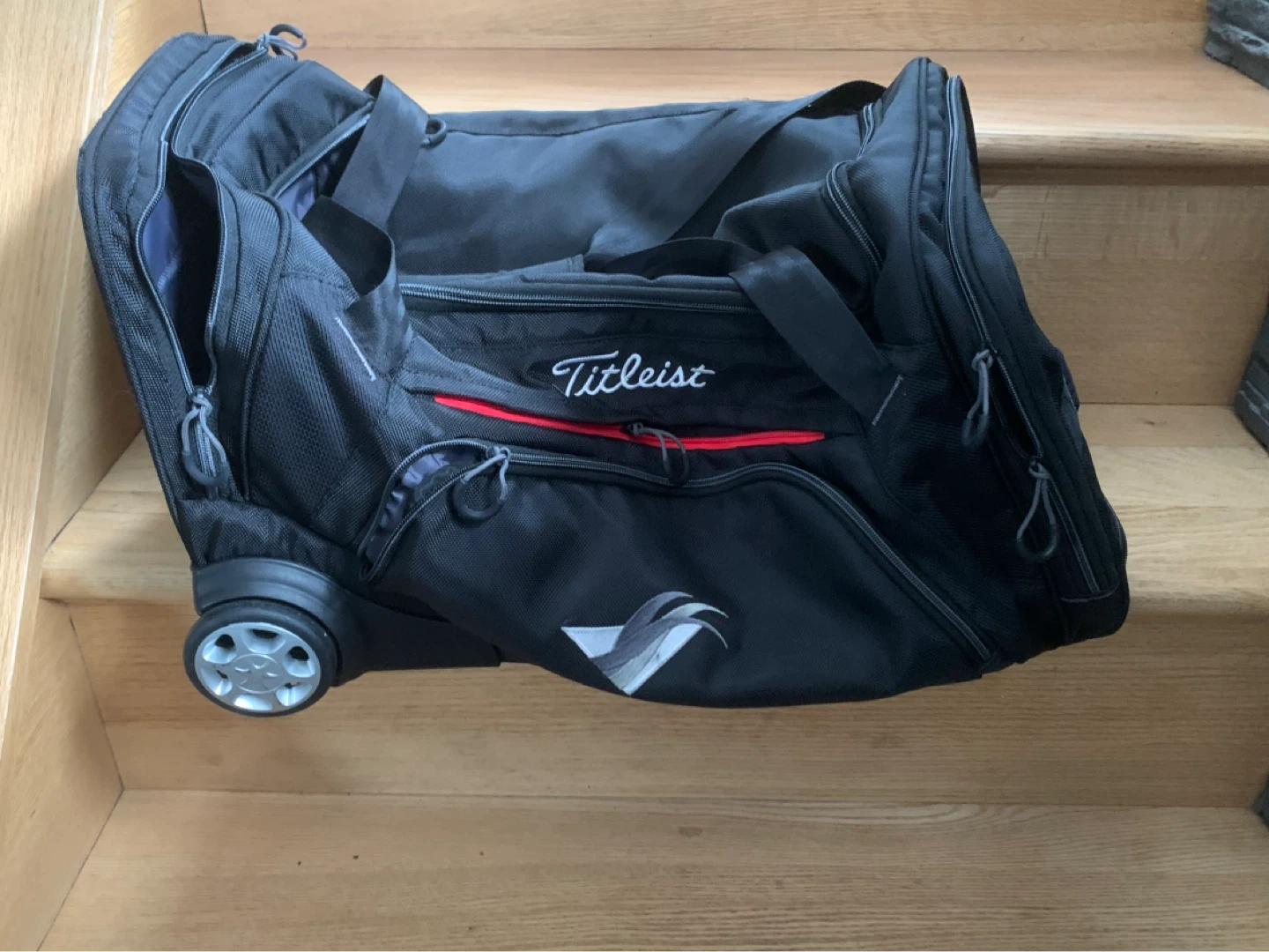 Titleist Black Rolling Duffle Bag