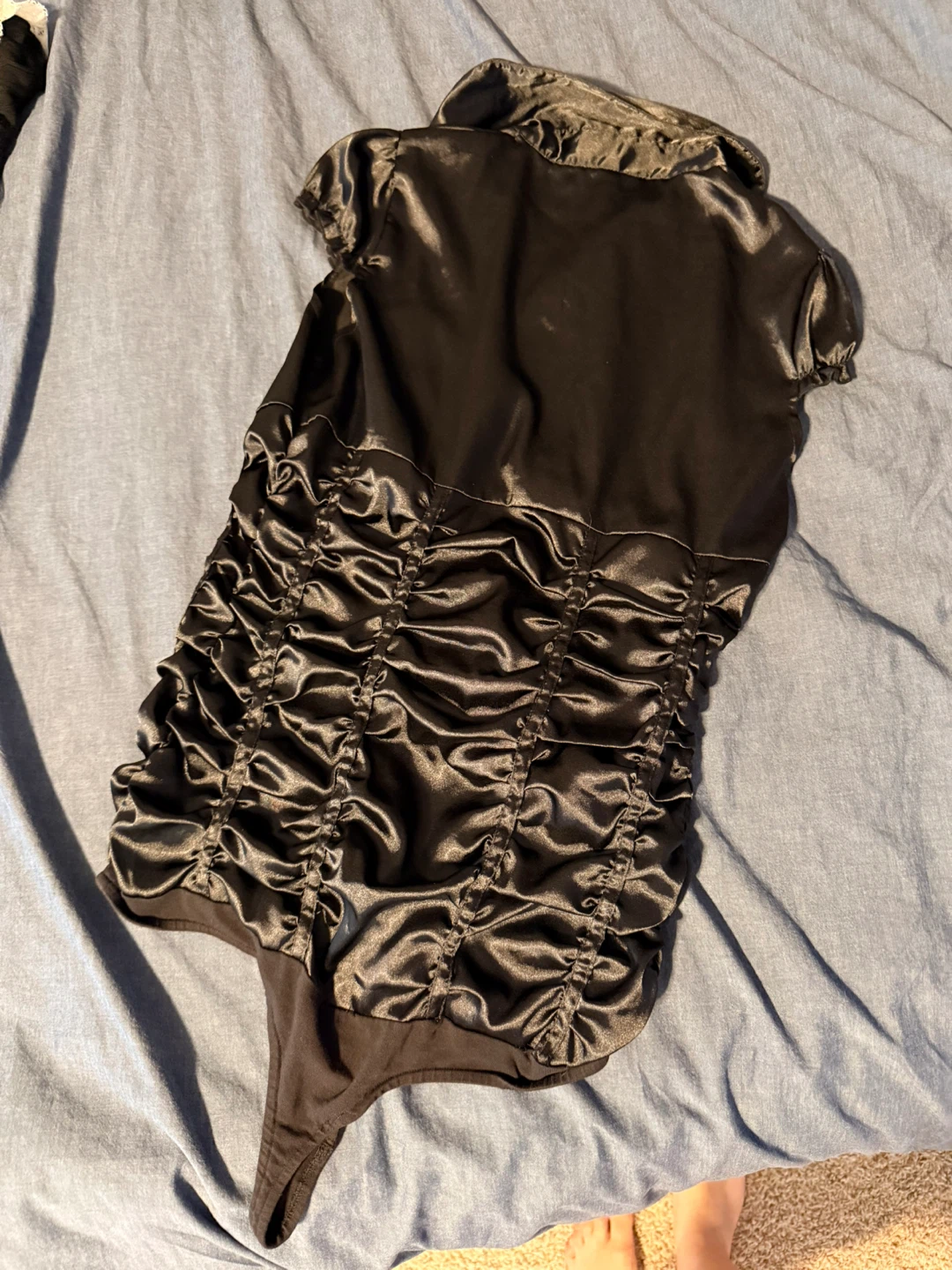 Lady Dutch Black Ruched Bodysuit - photo 5