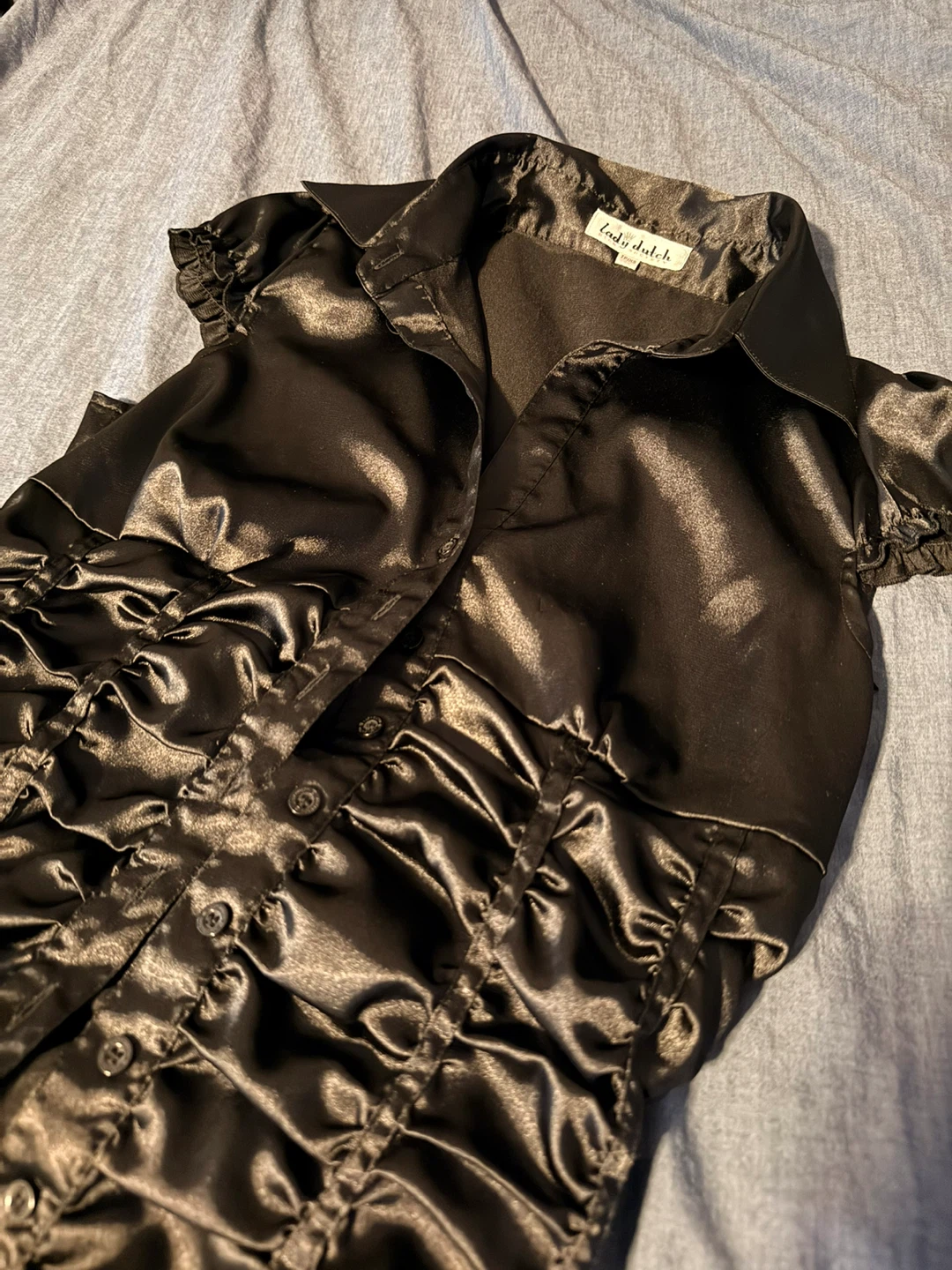 Lady Dutch Black Ruched Bodysuit - photo 4