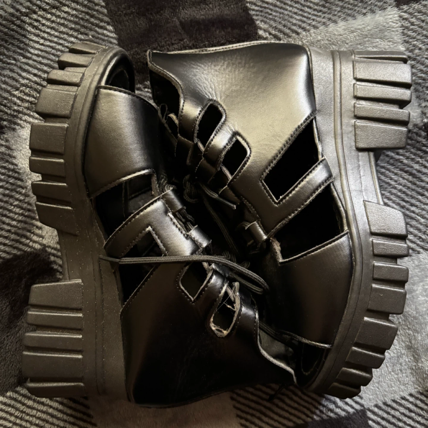 Chunky Platform Sandals - *Size Women 38/Black* - photo 3