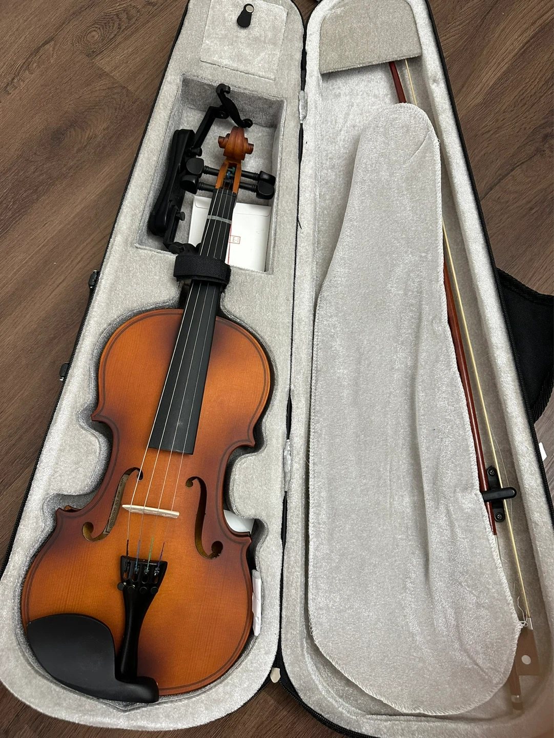 Mendini by Cecilio 4/4 Full Size Practice Violin Kit