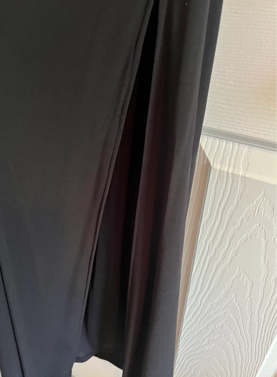Black One-Shoulder Ruched Maxi Dress - photo 4