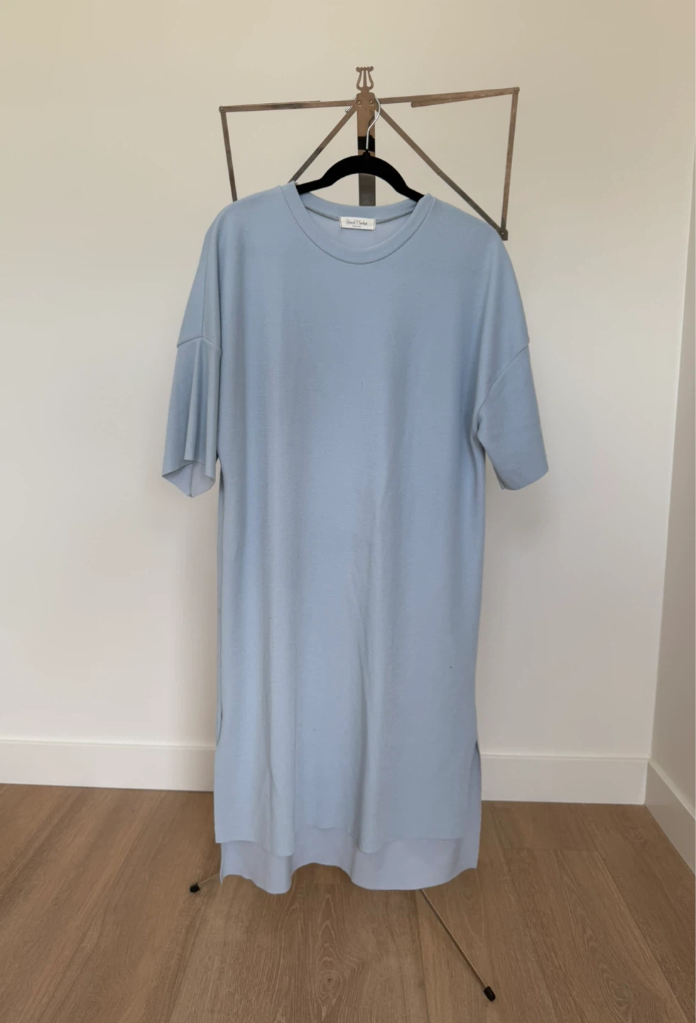 Short-Sleeved Long Lounge Dress