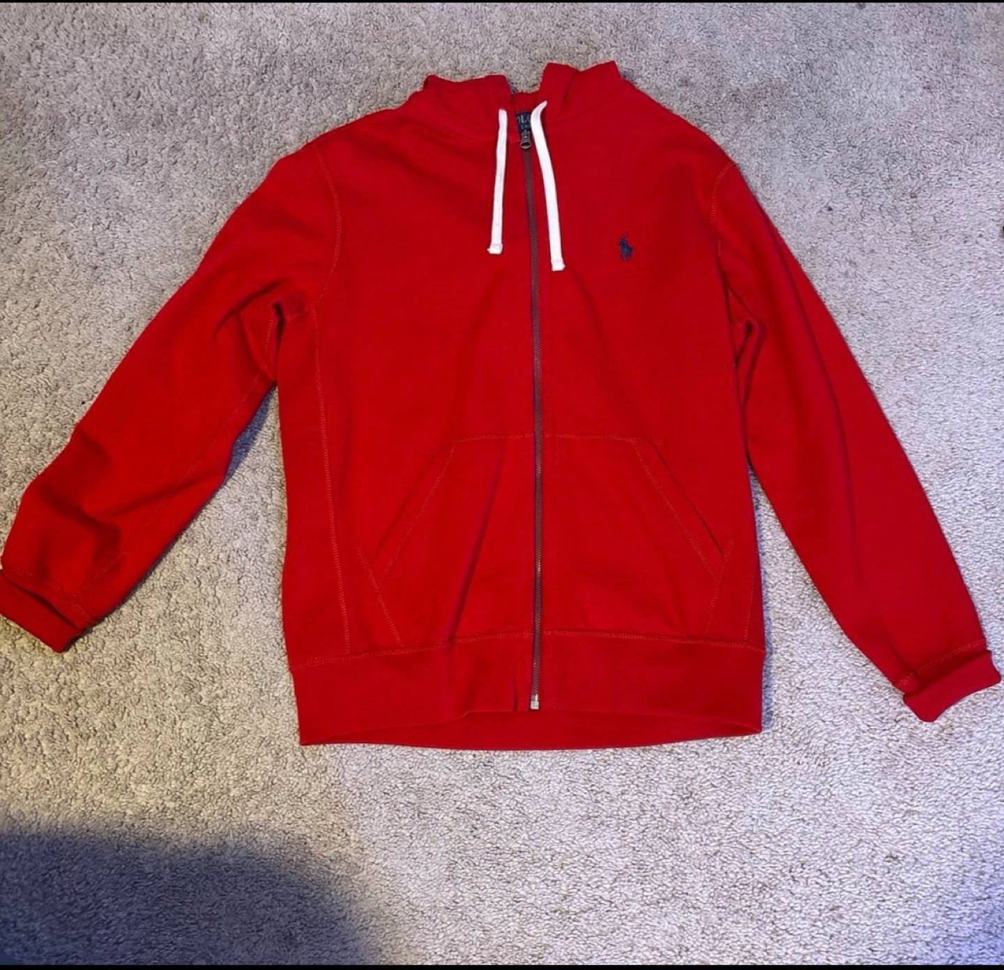 Polo Ralph Lauren Red Zip-Up Hoodie