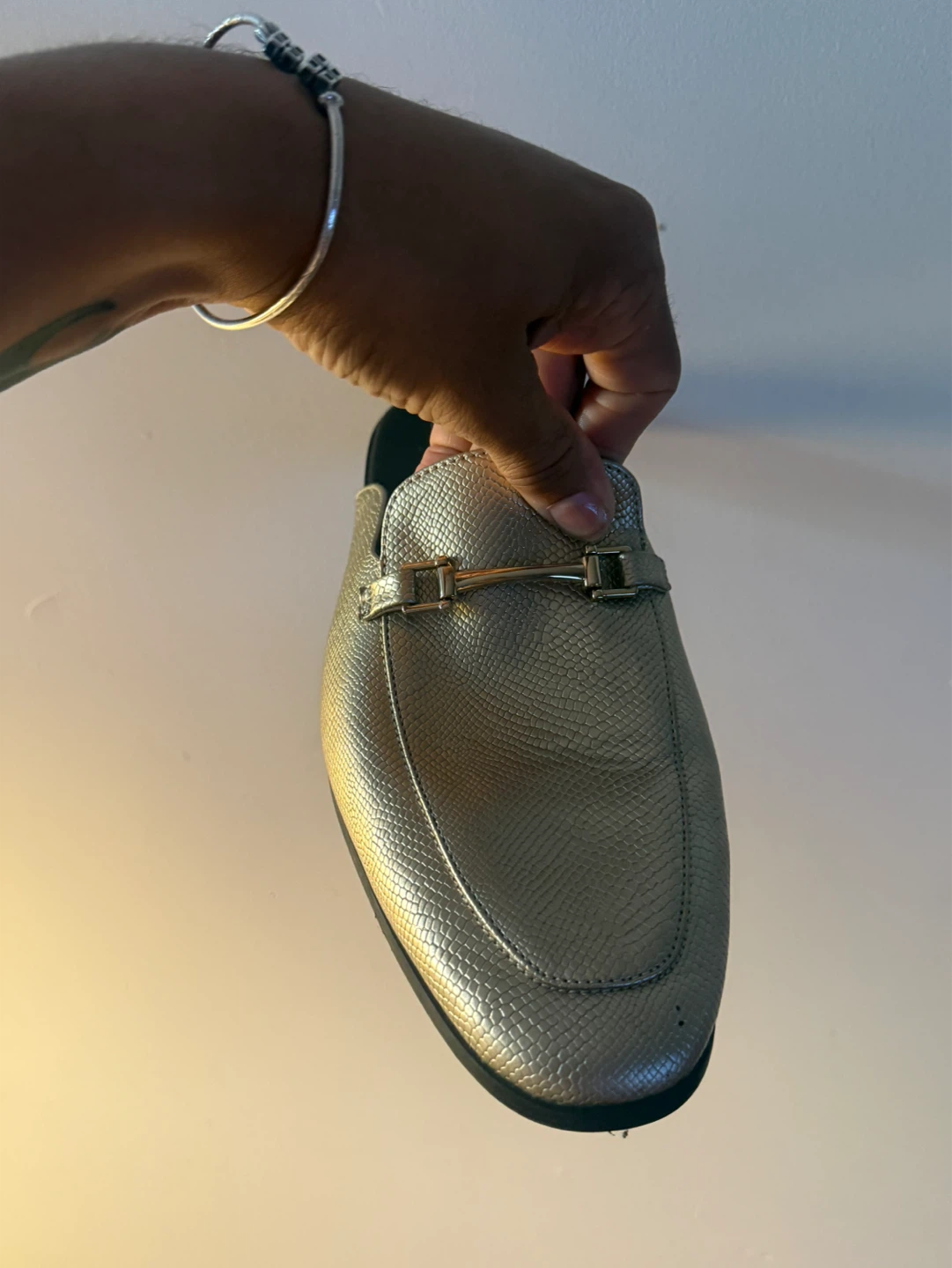 ASOS Gold Metallic Mules Size 7 - photo 5