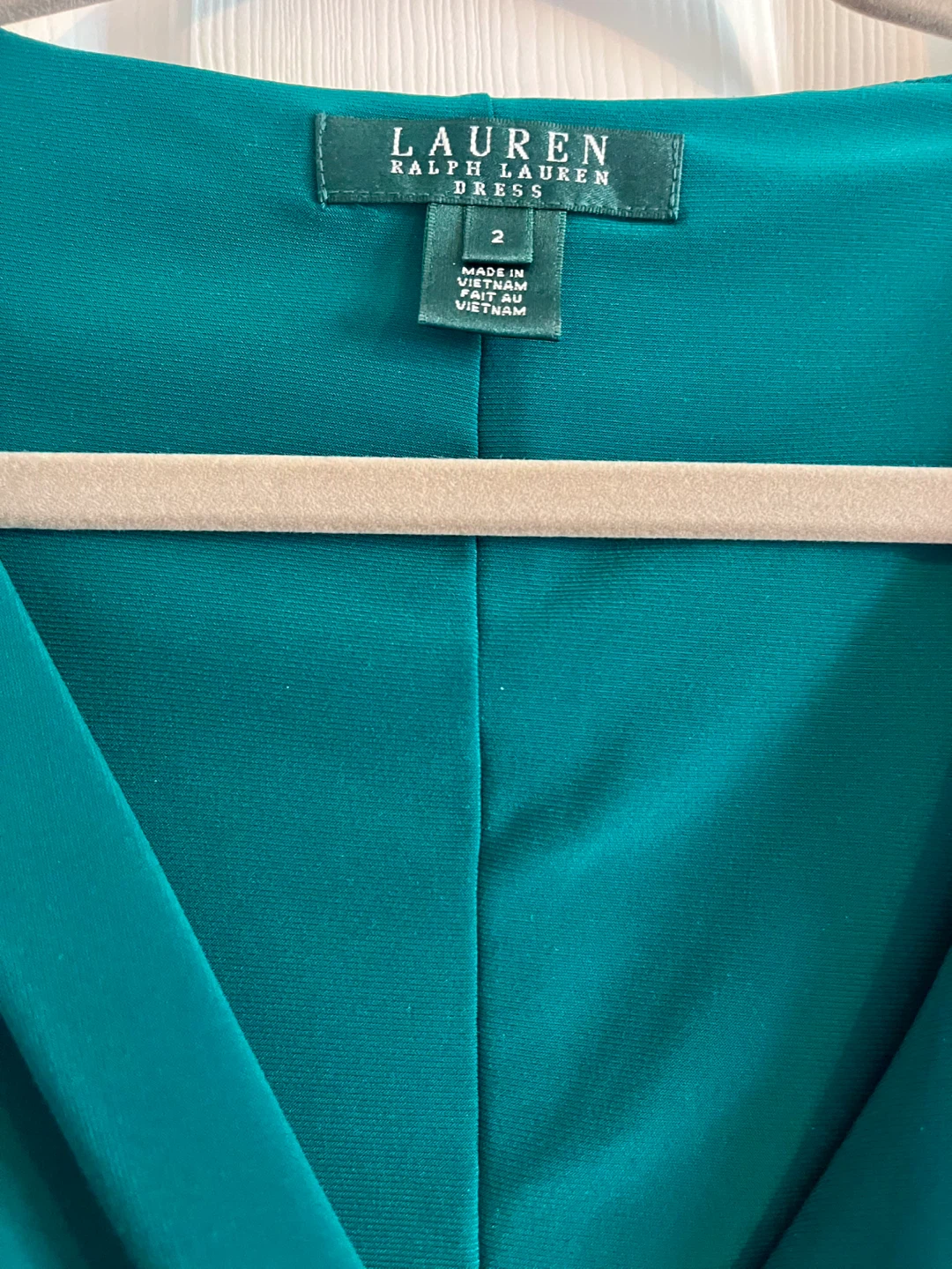 Lauren Ralph Lauren Women's Green Ruched Knot Midi Dress - photo 3