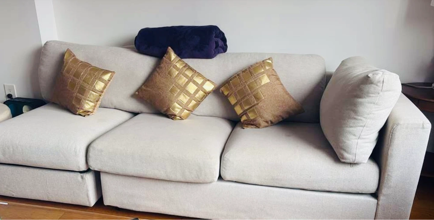 IKEA Sectional Sofa with Accent Pillows - photo 3