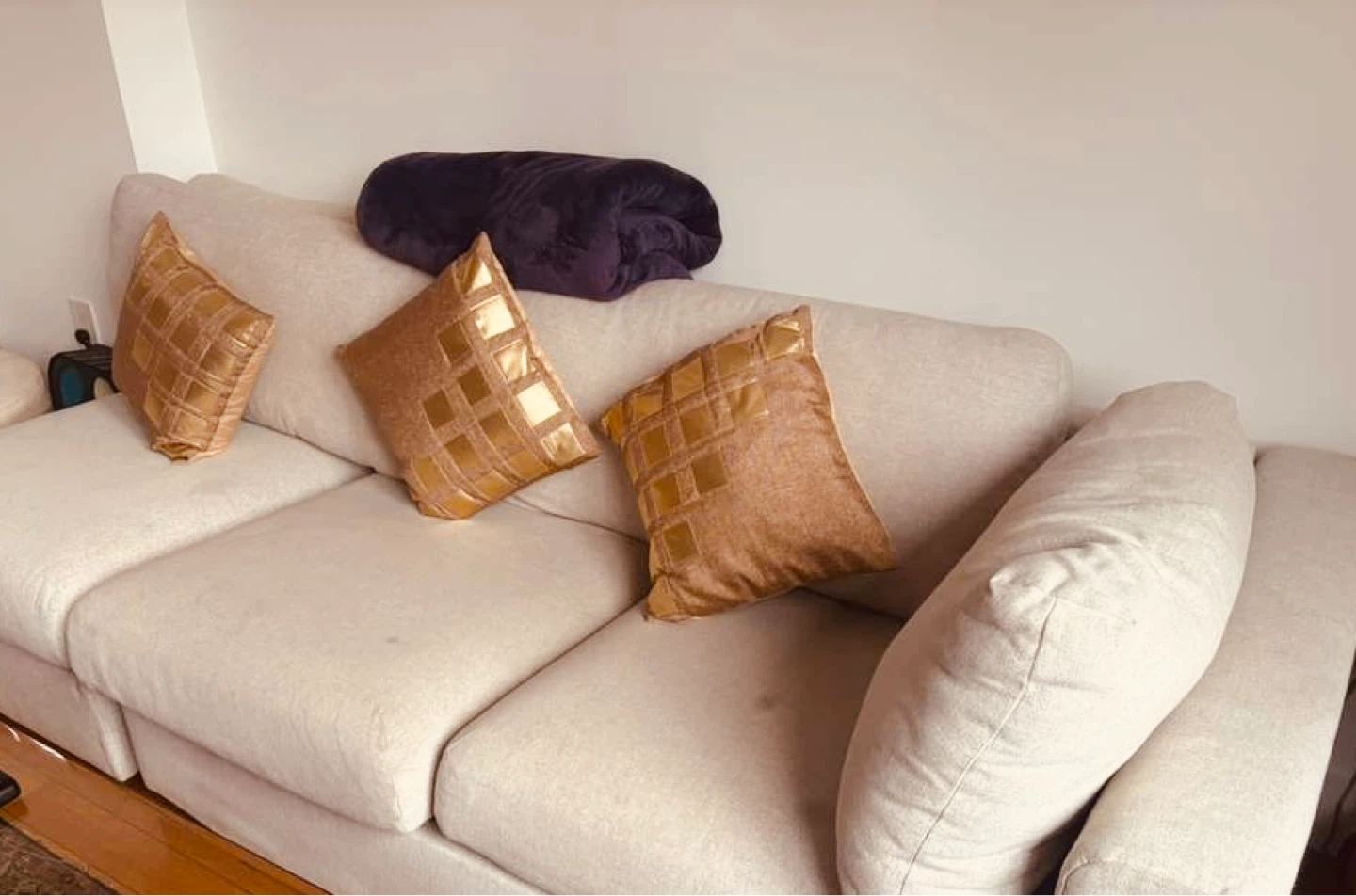 IKEA Sectional Sofa with Accent Pillows