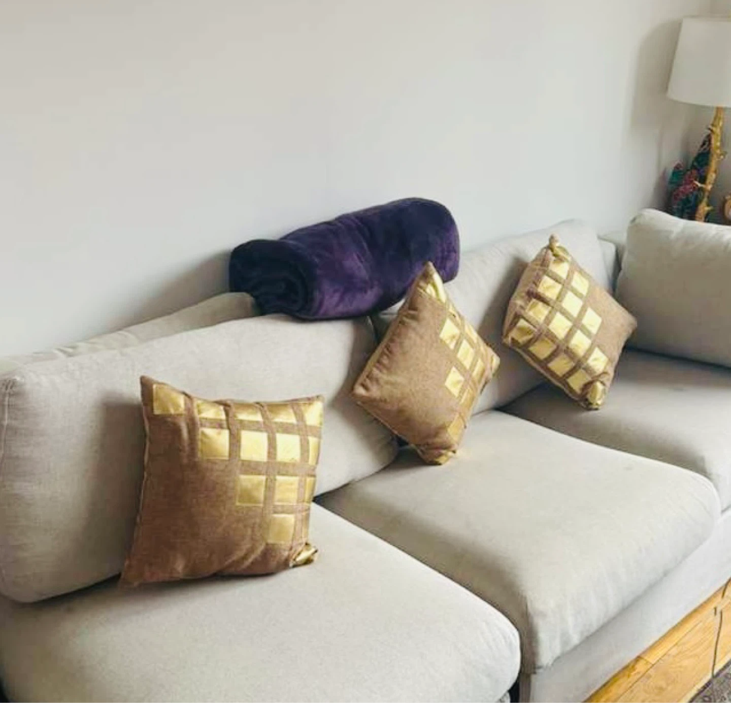 IKEA Sectional Sofa with Accent Pillows - photo 2