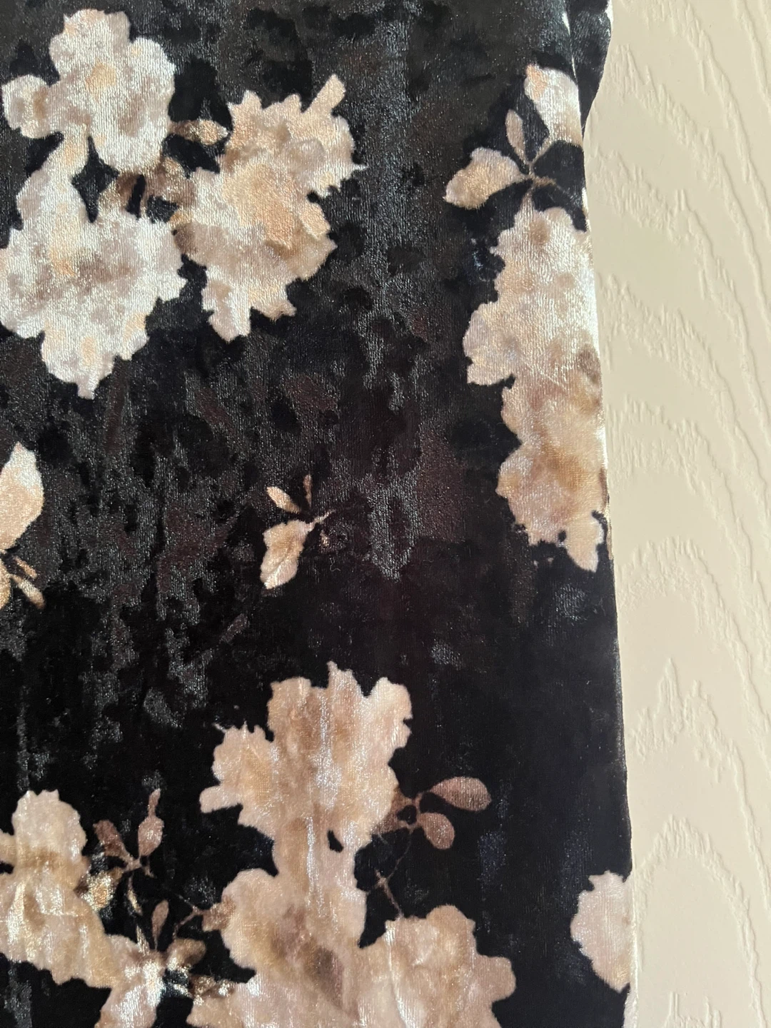 Velvet Floral Print Cami Dress - photo 3