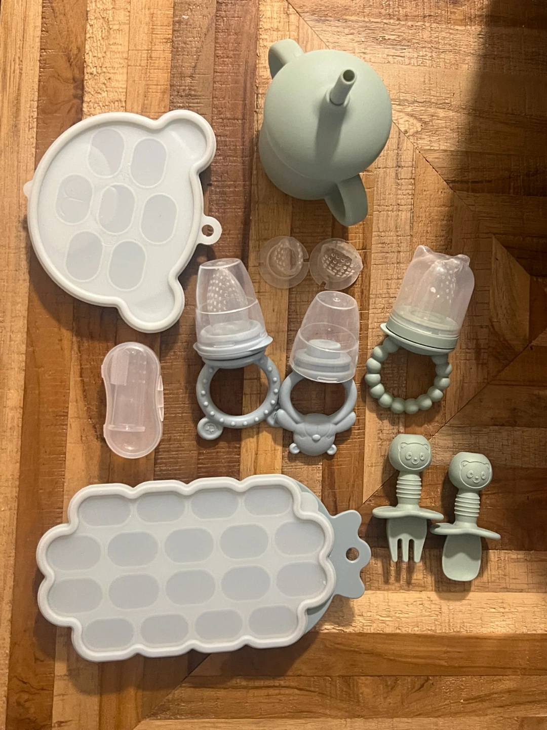 Baby Food Set with Ice Molds and Utensils