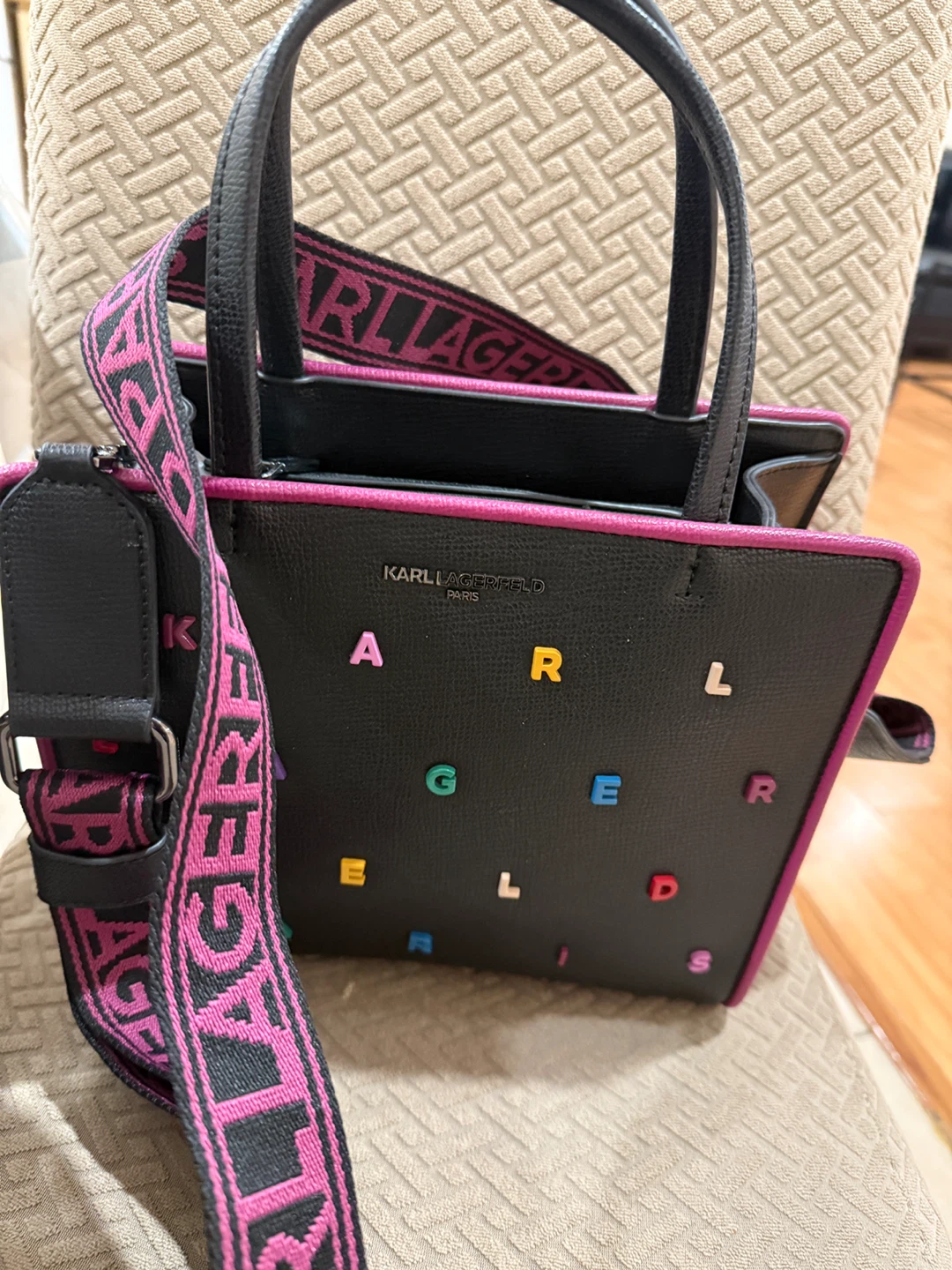 Karl Lagerfeld Tote Bag with Letter Embellishments - photo 2