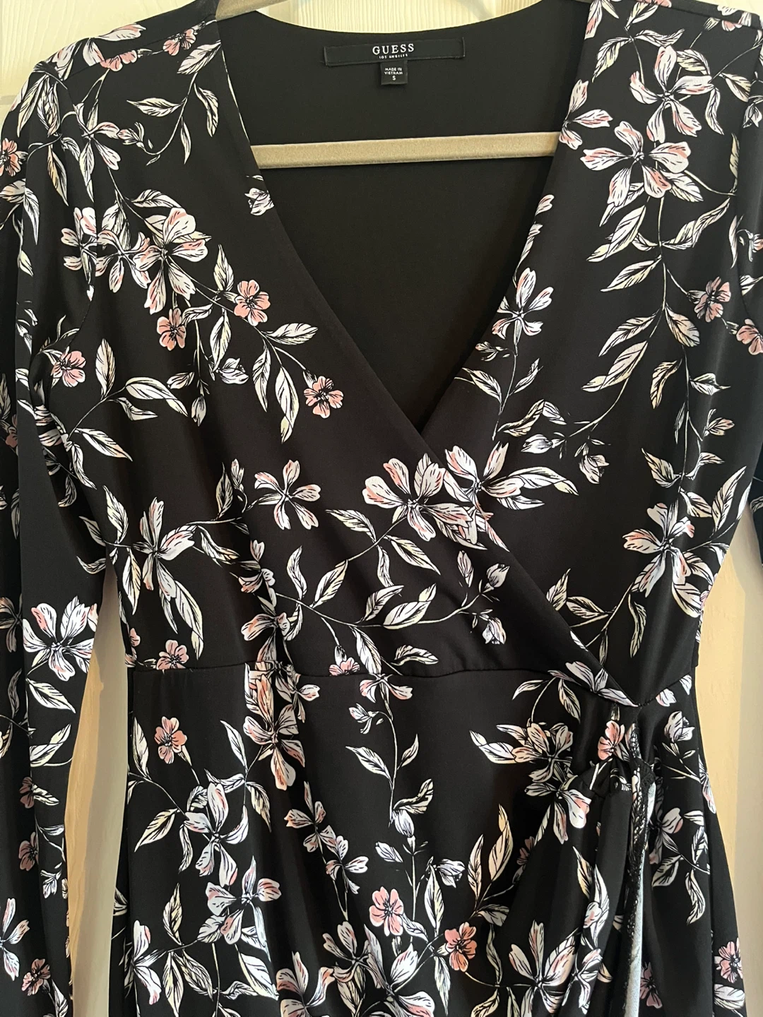 Guess Floral Wrap Dress - Size S - photo 2
