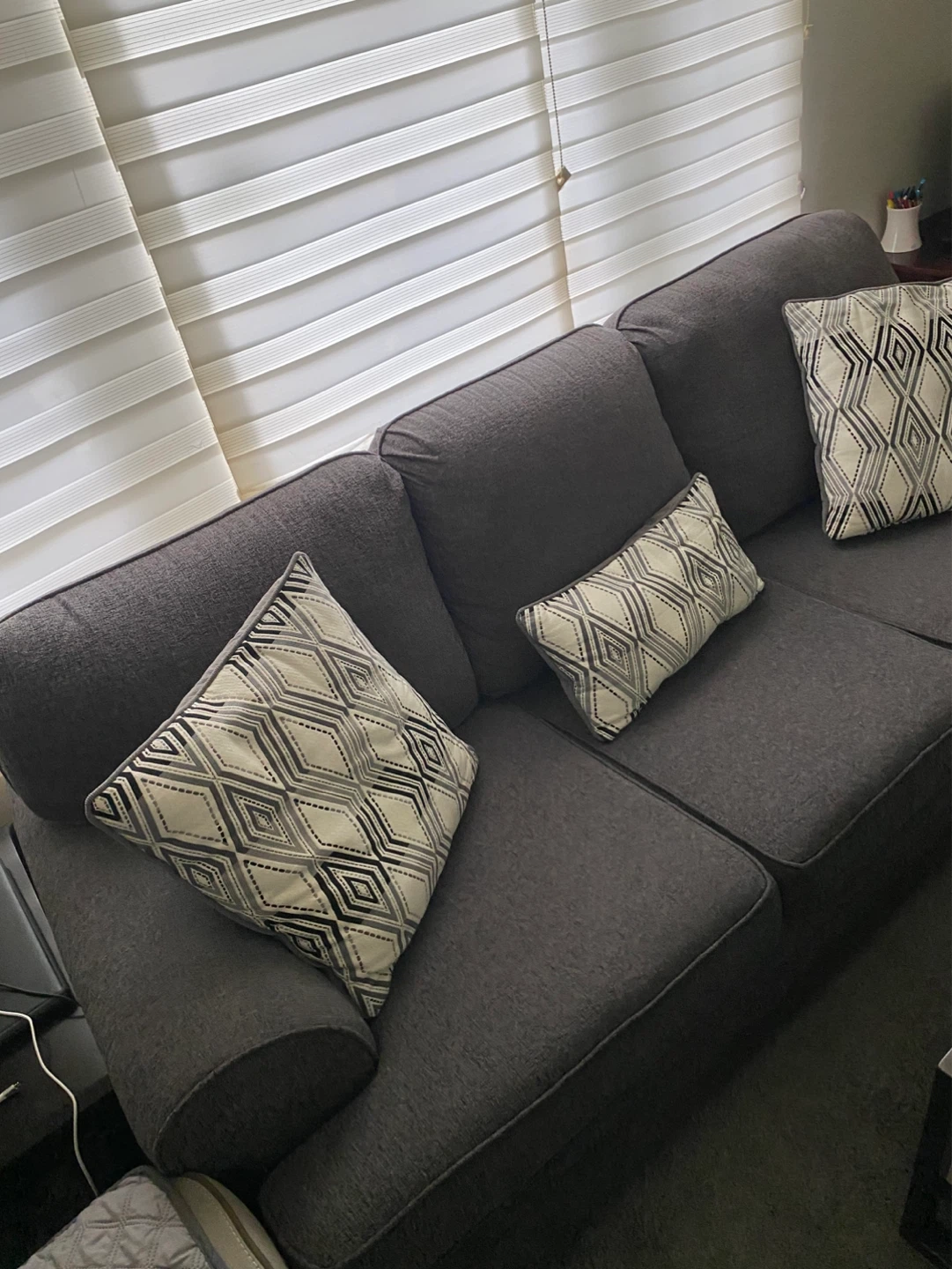 GREY FABRIC SOFA - photo 2
