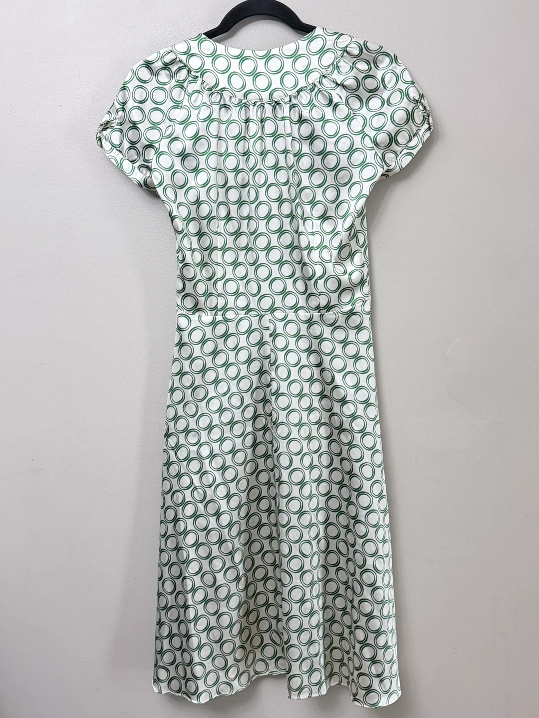 Zara Green and White Patterned Dress - Size S - photo 5