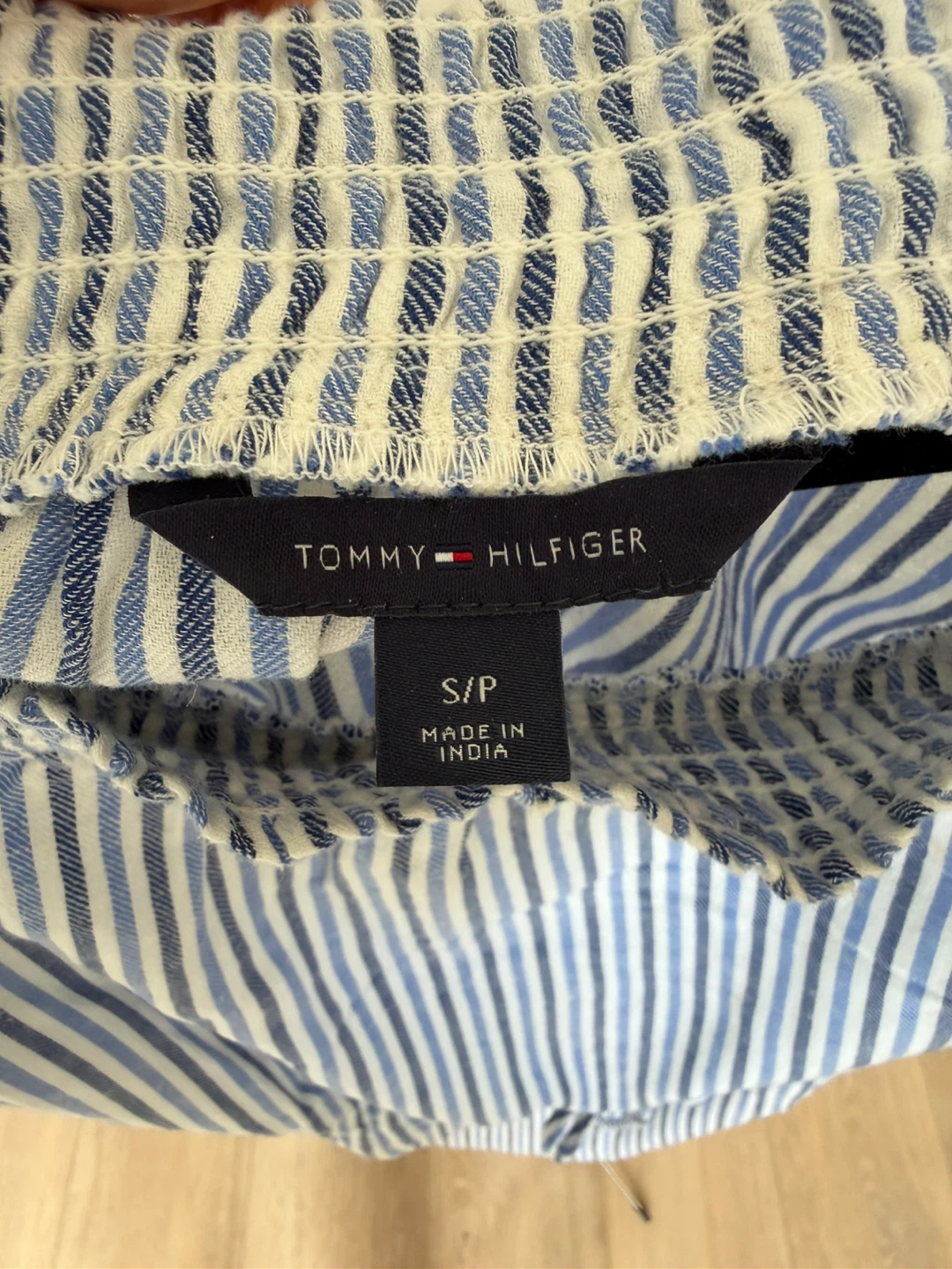 TOMMY HILFIGER Striped Off-Shoulder Dress - photo 5