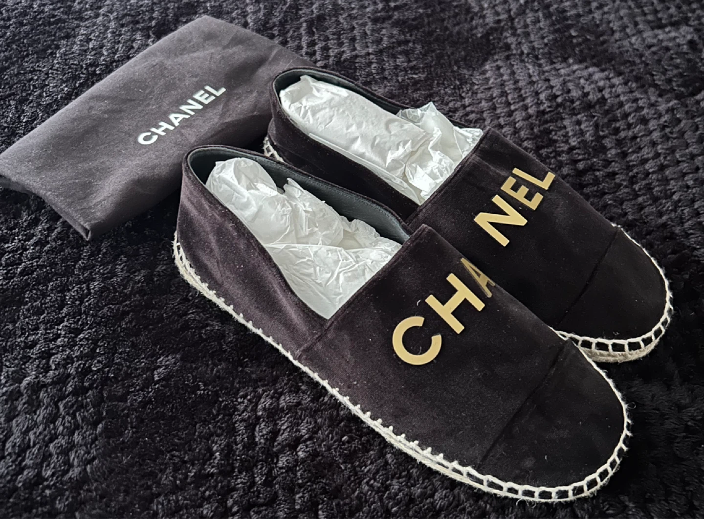 Authentic Chanel Espadrille Flats with dust bag - photo 2