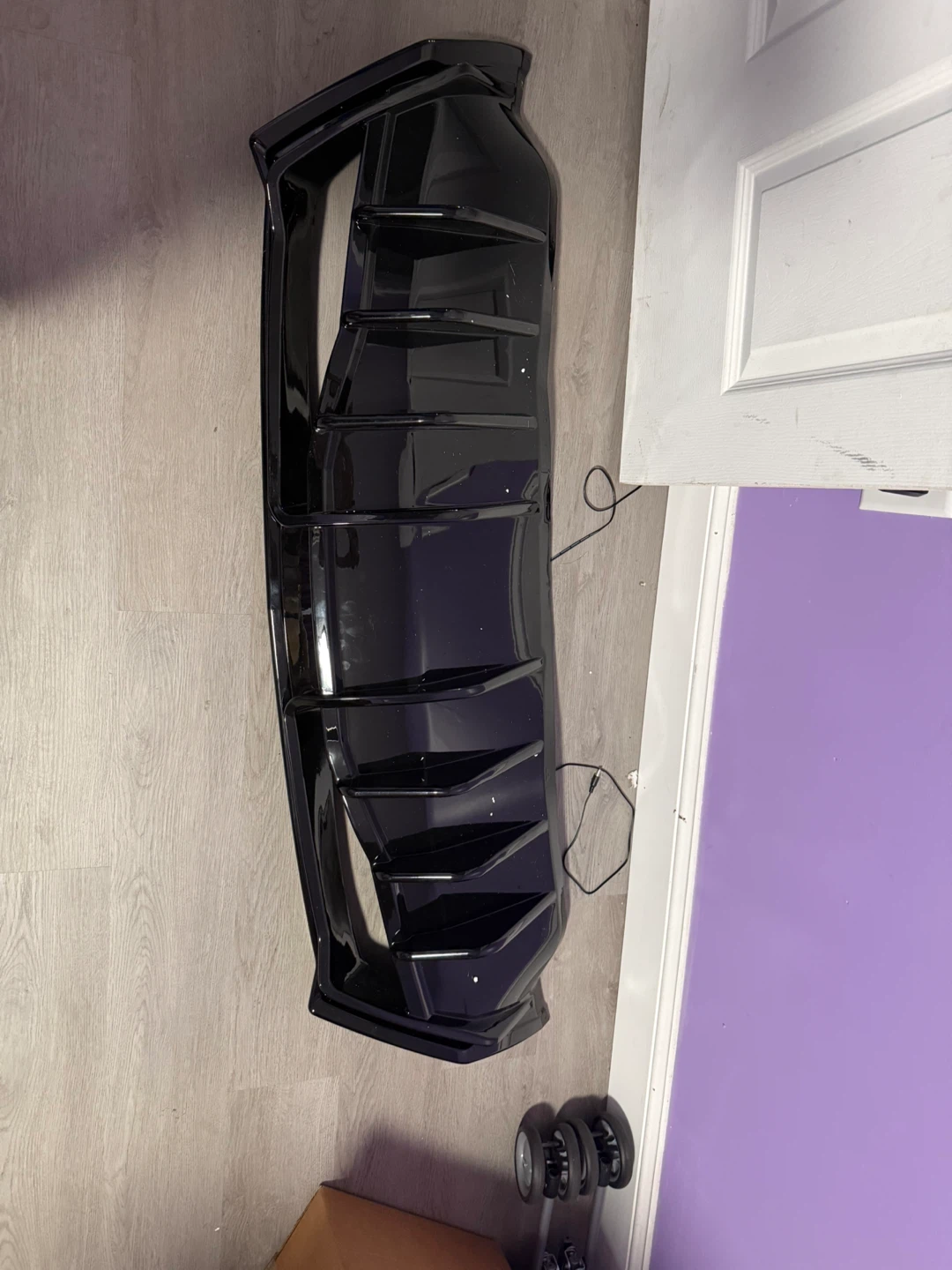 Glossy Black Rear Bumper Diffuser