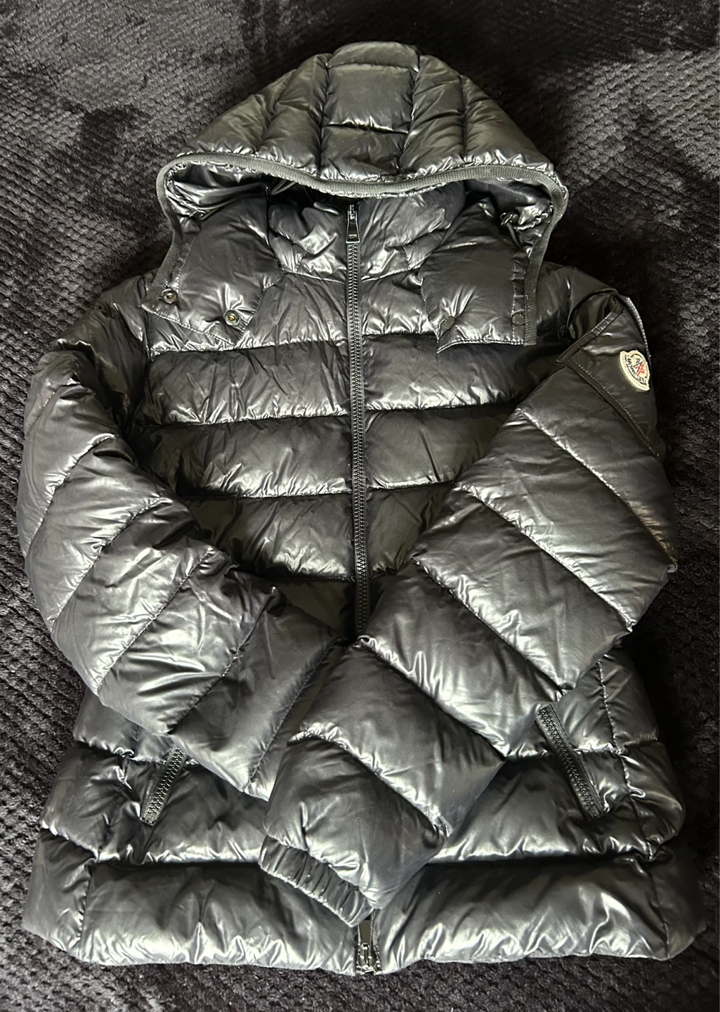 Authentic Woman’s Moncler Black Puffer Jacket