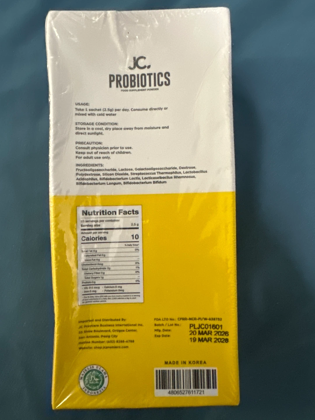 ⚽️ JC. Probiotics Food Supplement Powder - photo 2