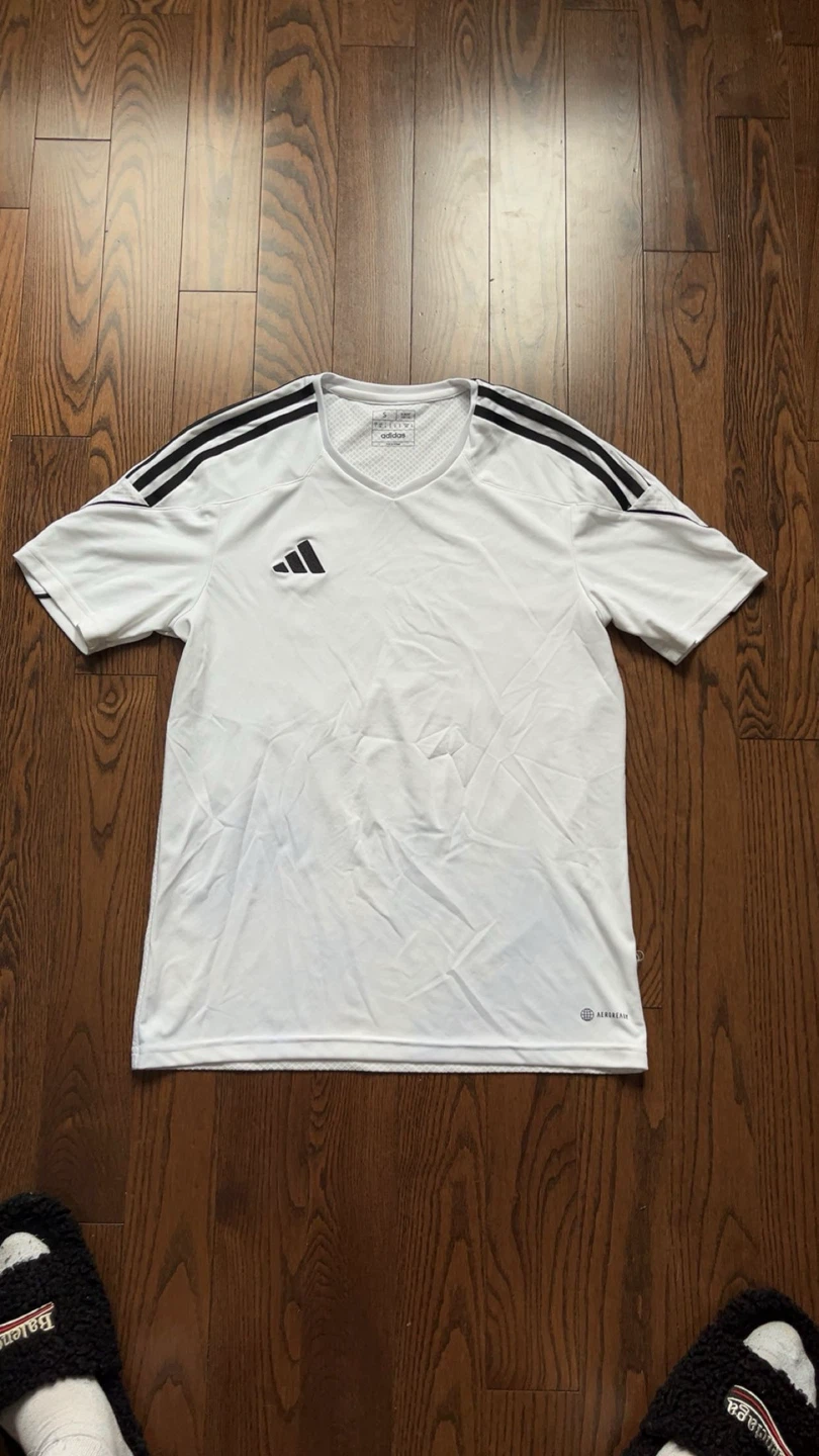 Adidas White Slim Fit Short Sleeve T-Shirt Size S