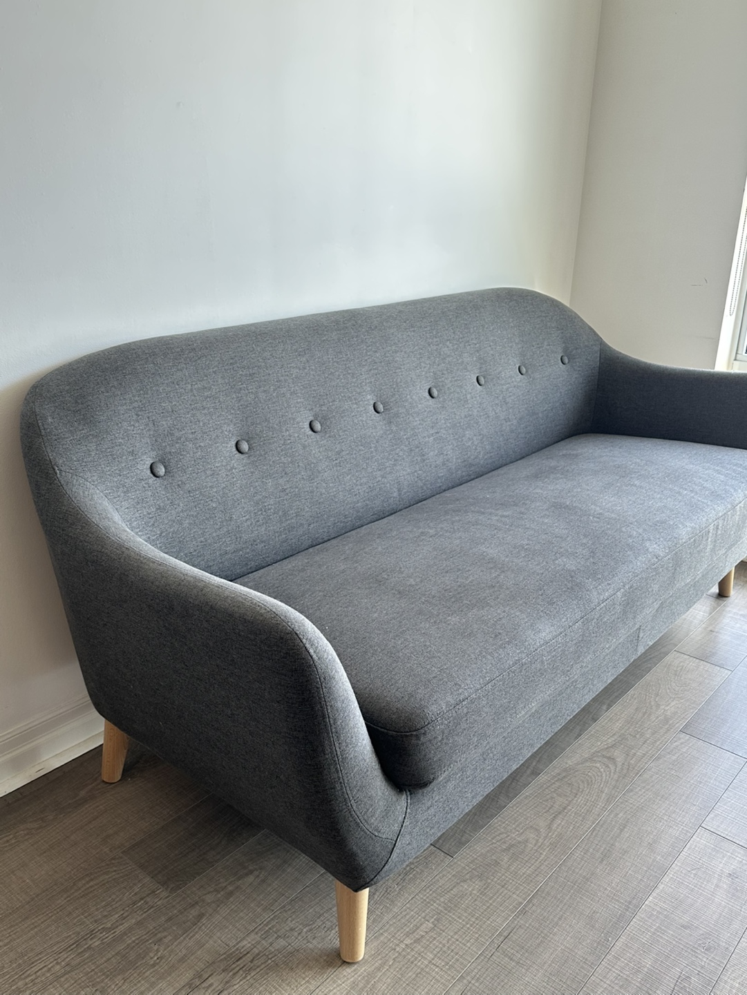 Grey sofa w/ cushions - The Bricks - photo 2