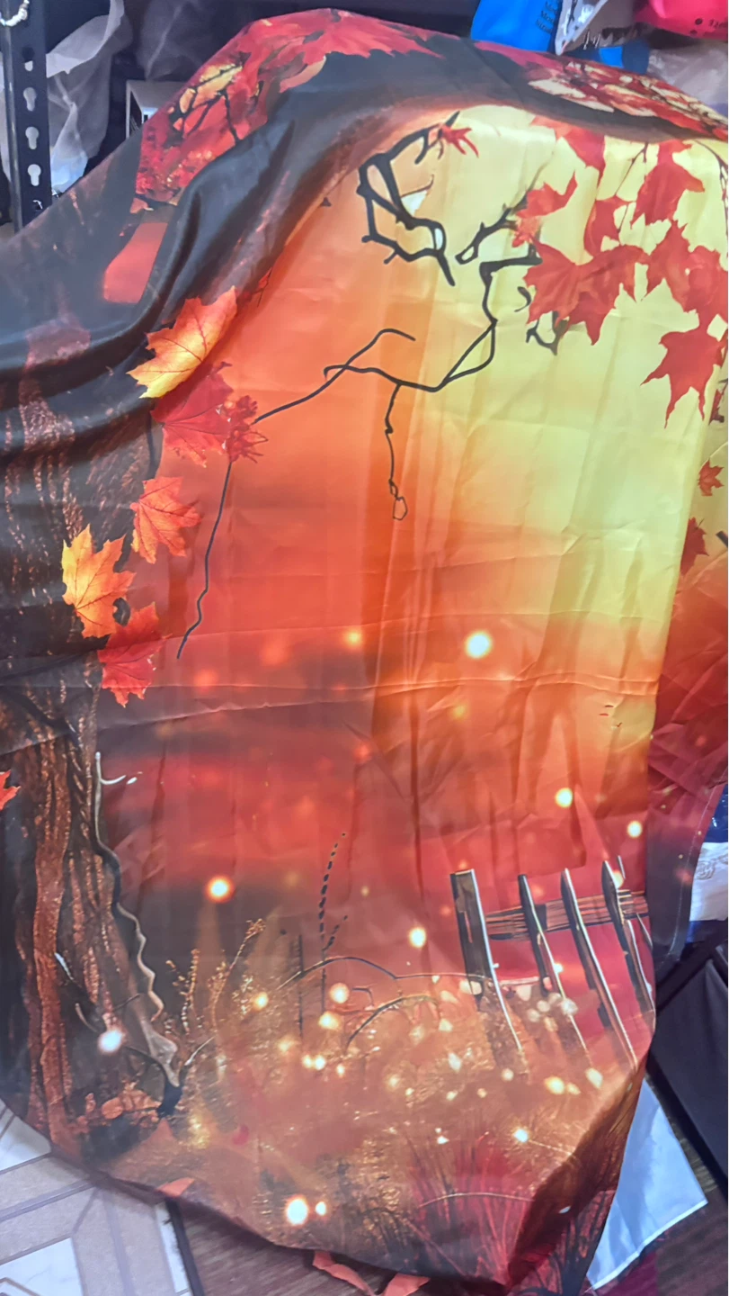 ⚽️Autumn Themed Fabric shower curtain - photo 2
