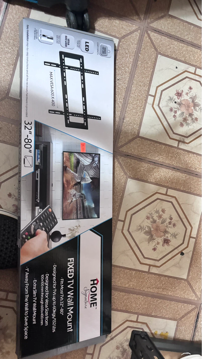 ⚽ HOME Signature Fixed TV Wall Mount for 32"-80" TVs - photo 2