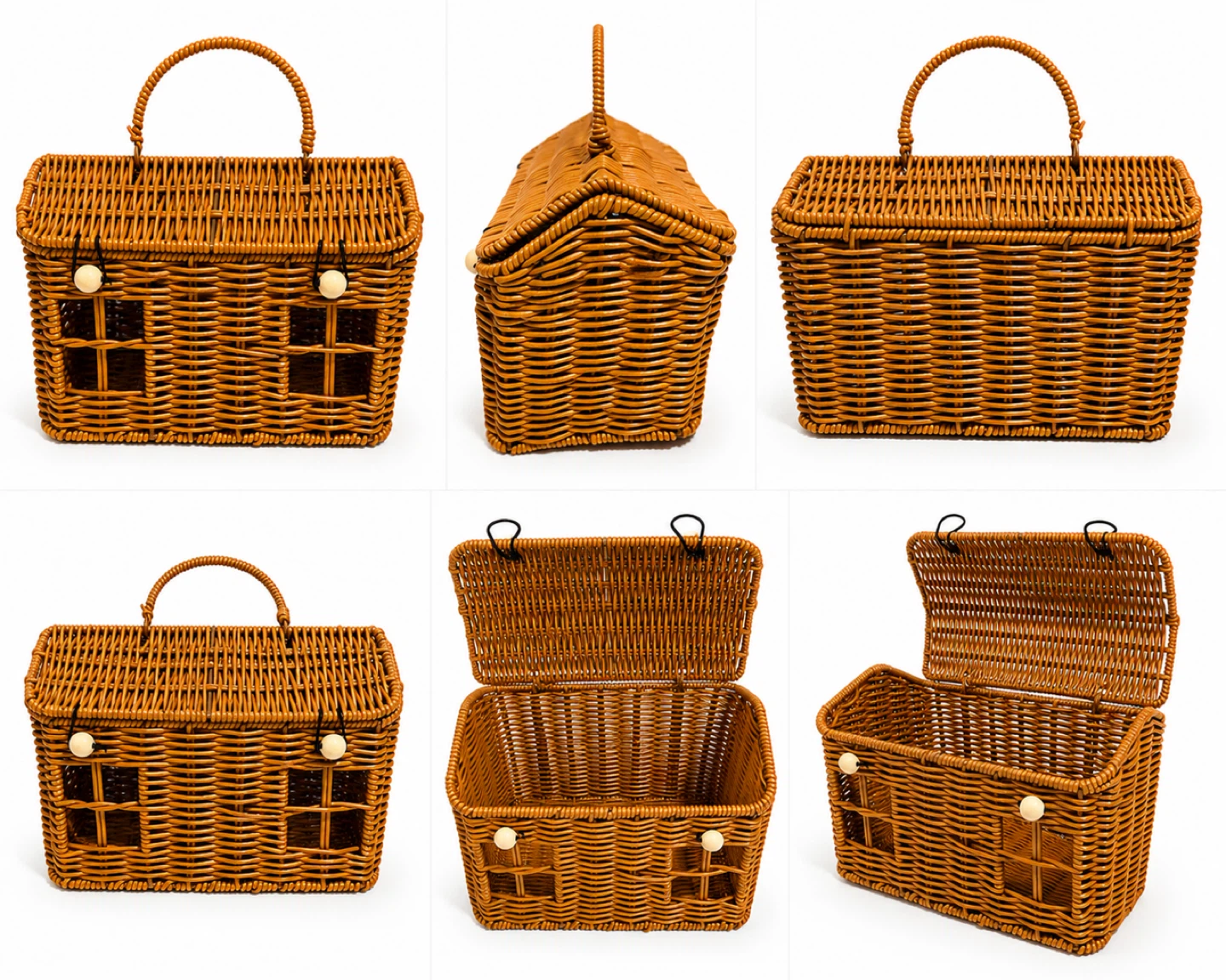 House-shaped Wicker Basket - photo 2