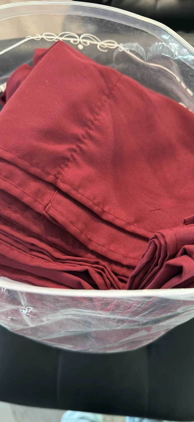 Burgundy Backdrop Curtains 6 Packs - photo 2