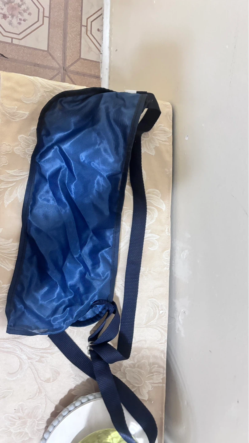 Blue Drawstring Bag