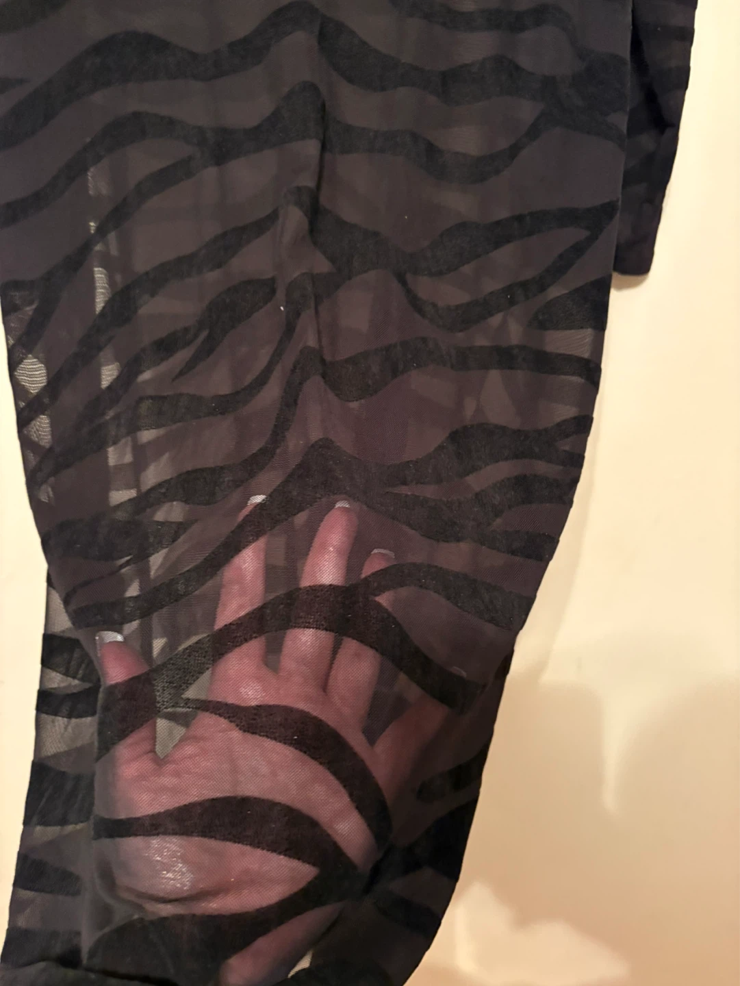 ⚽️Sheer Black Zebra Print Mesh Dress plus size - photo 2