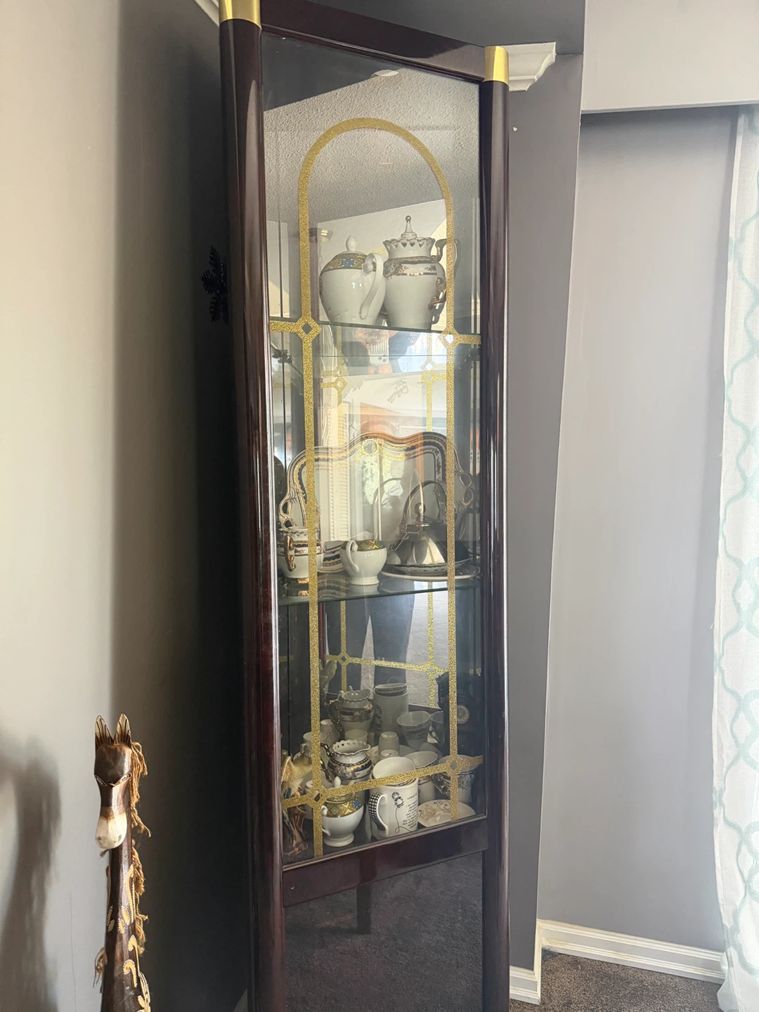 Glass Top Dining Table with 6 Chairs