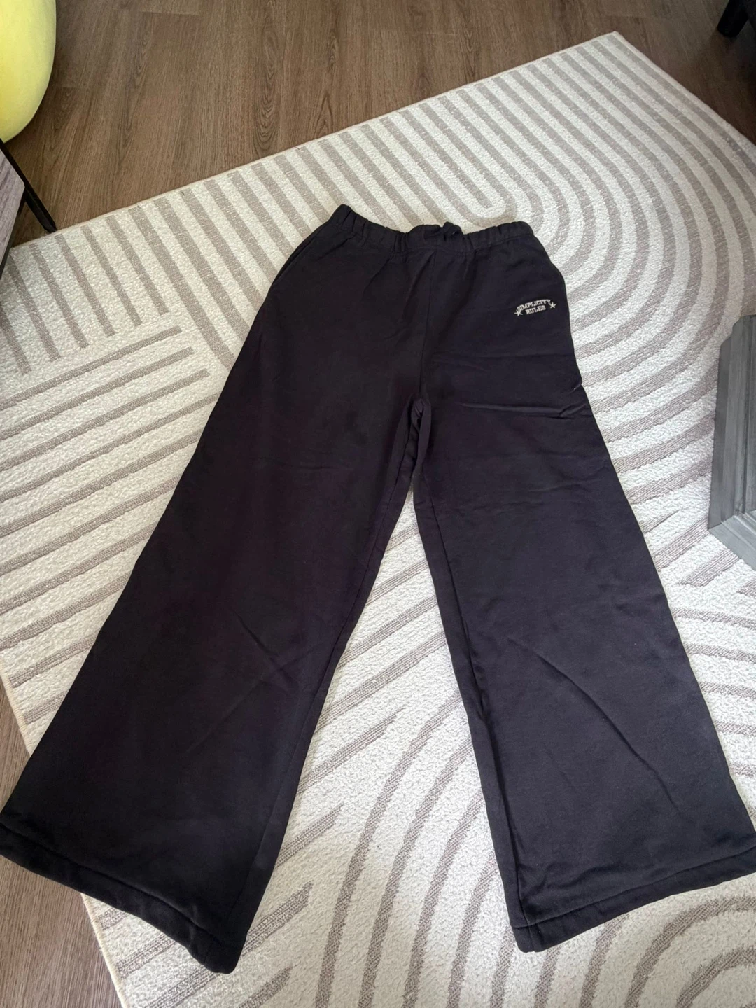 Grimelange Black Wide Leg Sweatpants - photo 3