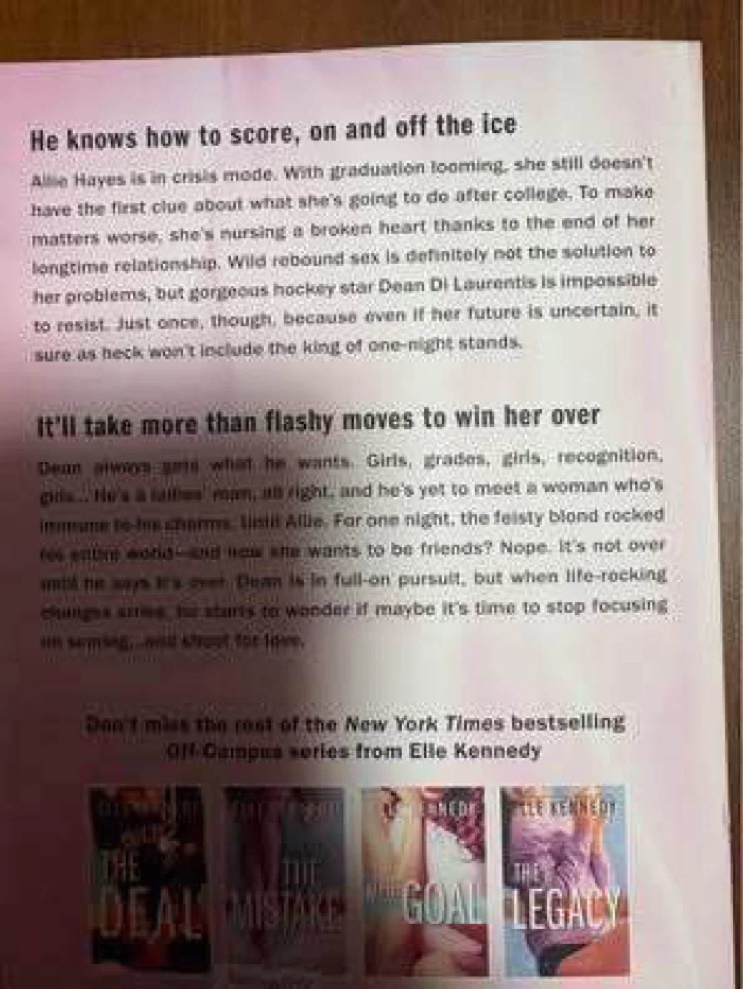 The Score by Elle Kennedy- Read once, Only $1 - photo 2