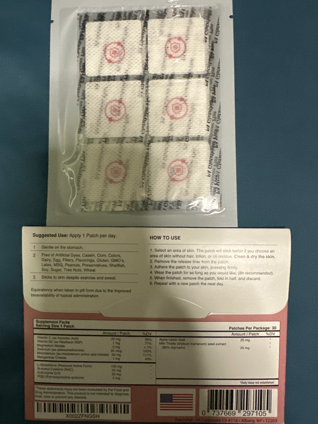 ⚽️ PatchAid Glutathione Plus Patches - 30 Count - photo 2
