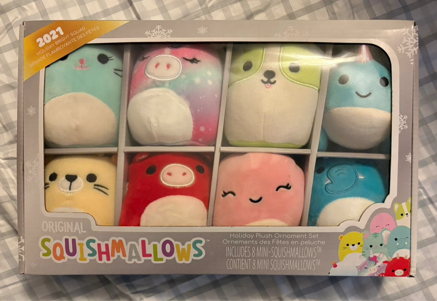 ✨✨Original Squishmallows Holiday Plush Ornament Set - 8 Mini