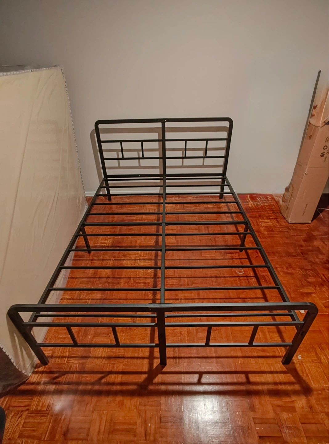 Queen Metal Bed Frame & Mattress