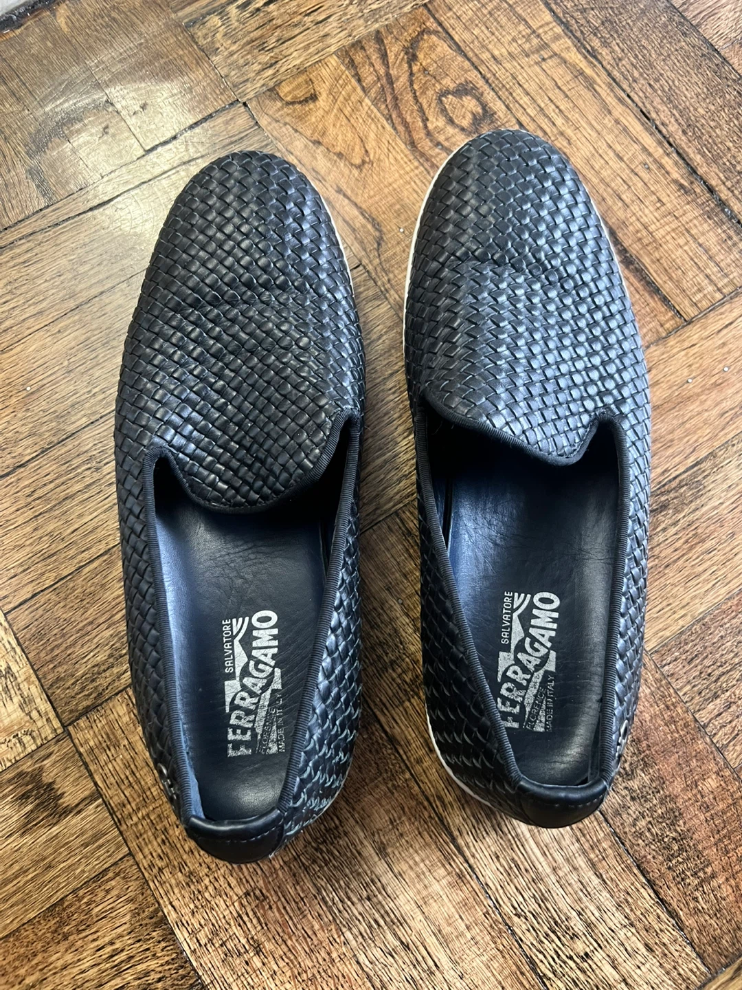 Salvatore Ferragamo Woven Loafers