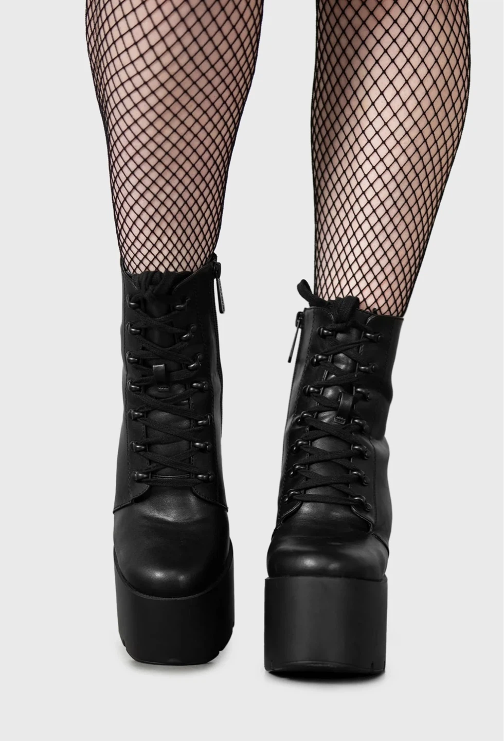 Killstar Wedge Platform Boots with Moon Cutout - photo 4