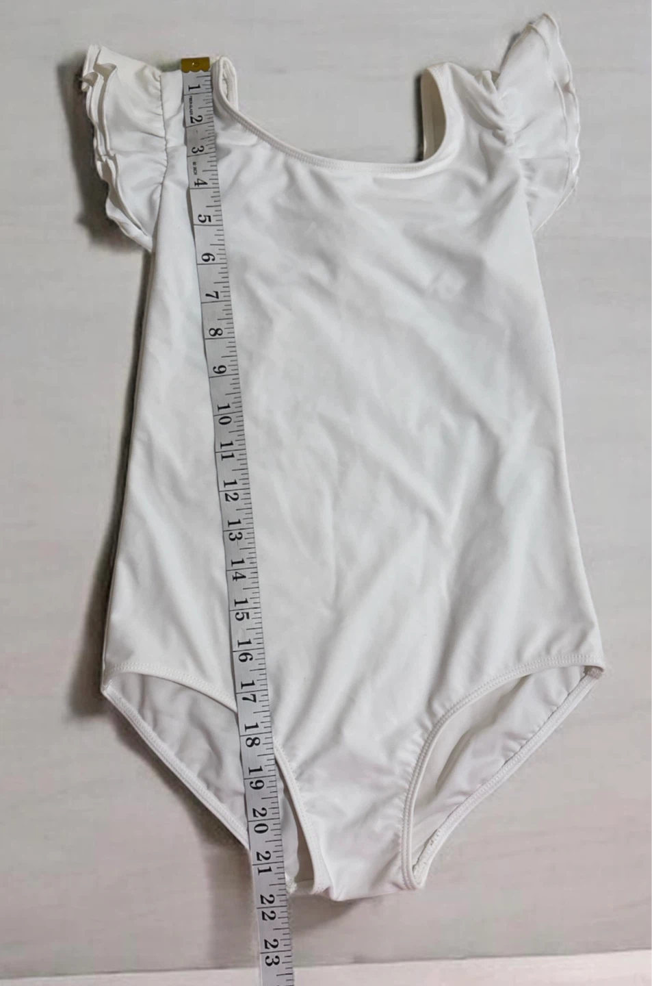 ⚽ White Ruffle Sleeve One-Piece Swimsuit - photo 2