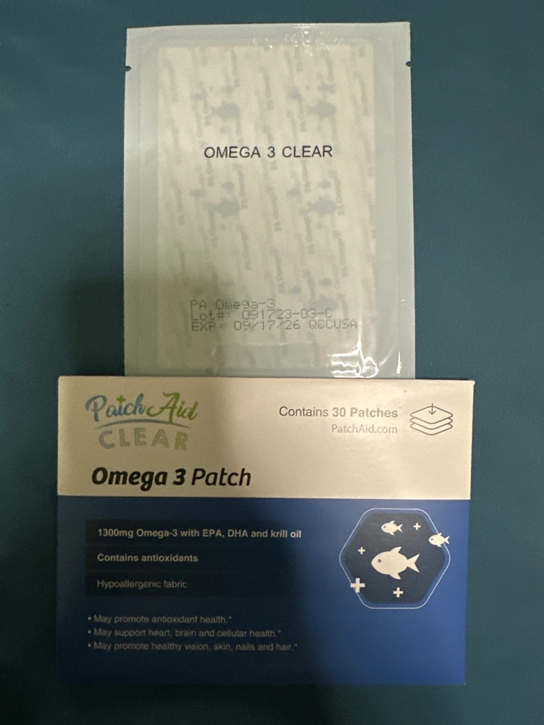 ⚽️ PatchAid Clear Omega 3 Patch - 30 Patches