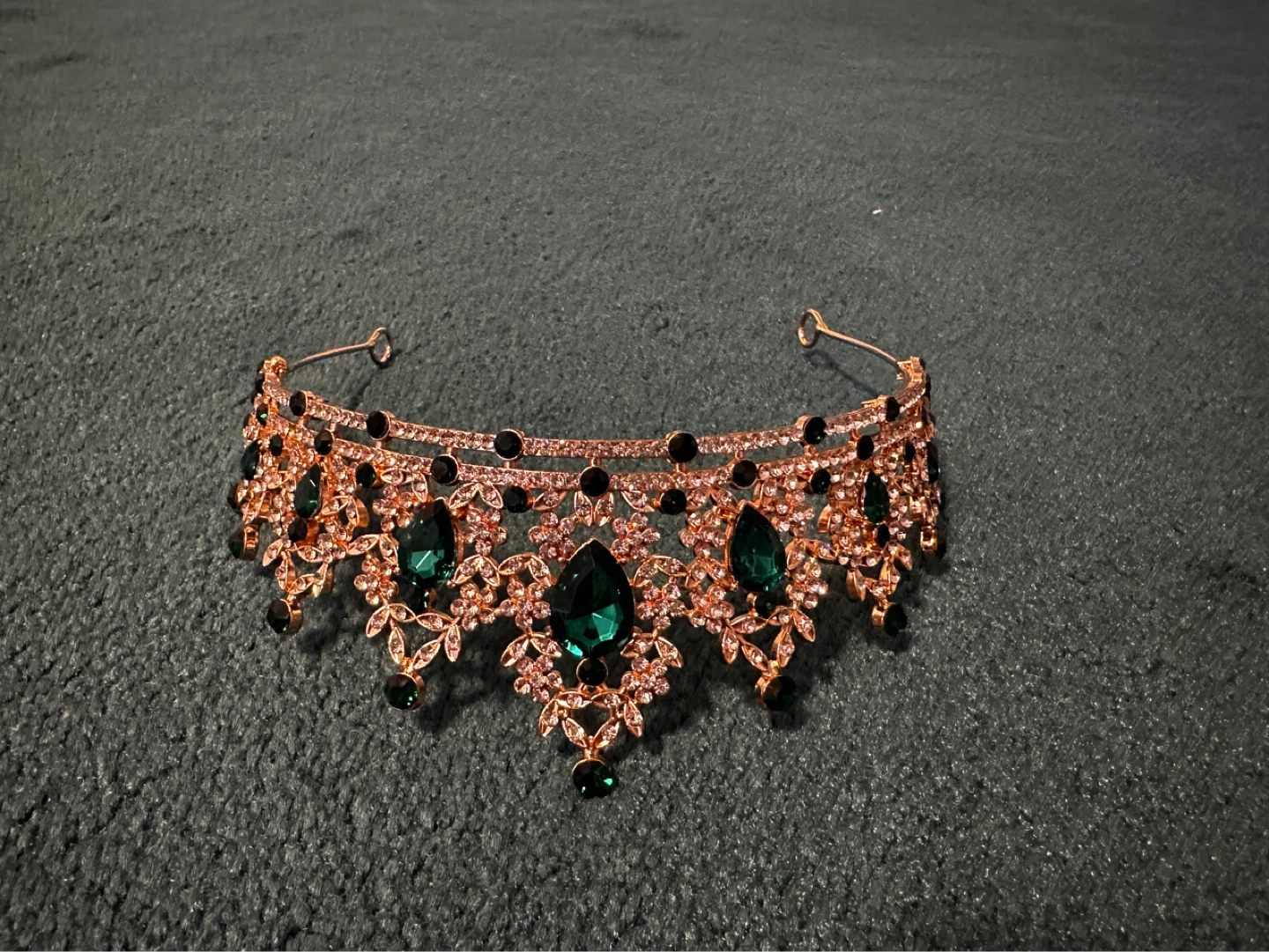 Emerald and Crystal Tiara