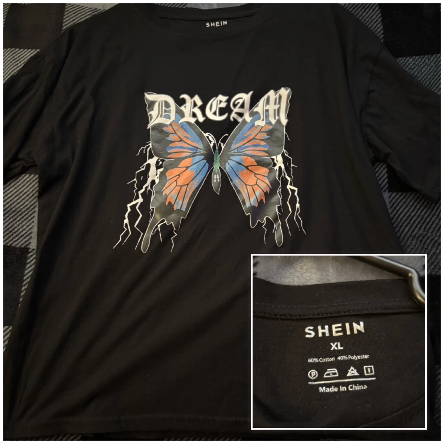 SHEIN Butterfly "DREAM" Graphic T-Shirt - *Size Women XL*